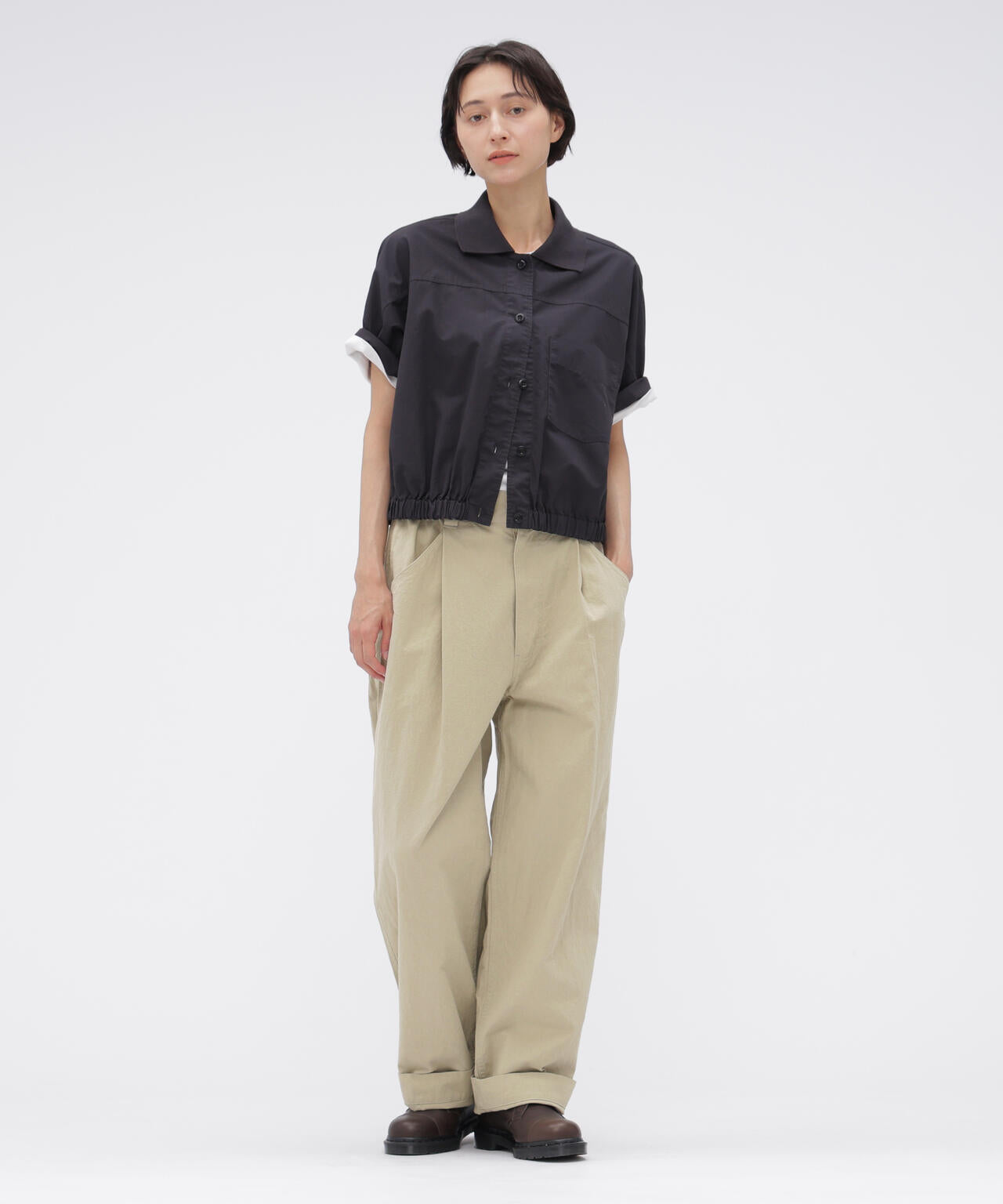 COTTON LINEN TINY RIPSTOP TROUSERS | MARGARET HOWELL（マーガレット