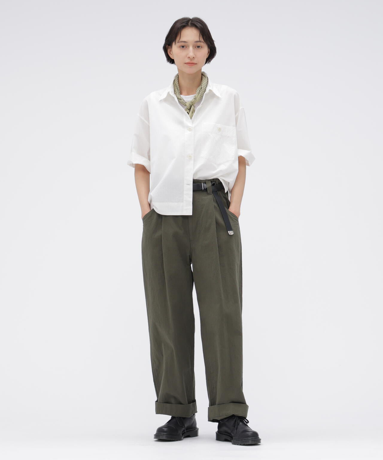COTTON LINEN TINY RIPSTOP TROUSERS | MARGARET HOWELL（マーガレット