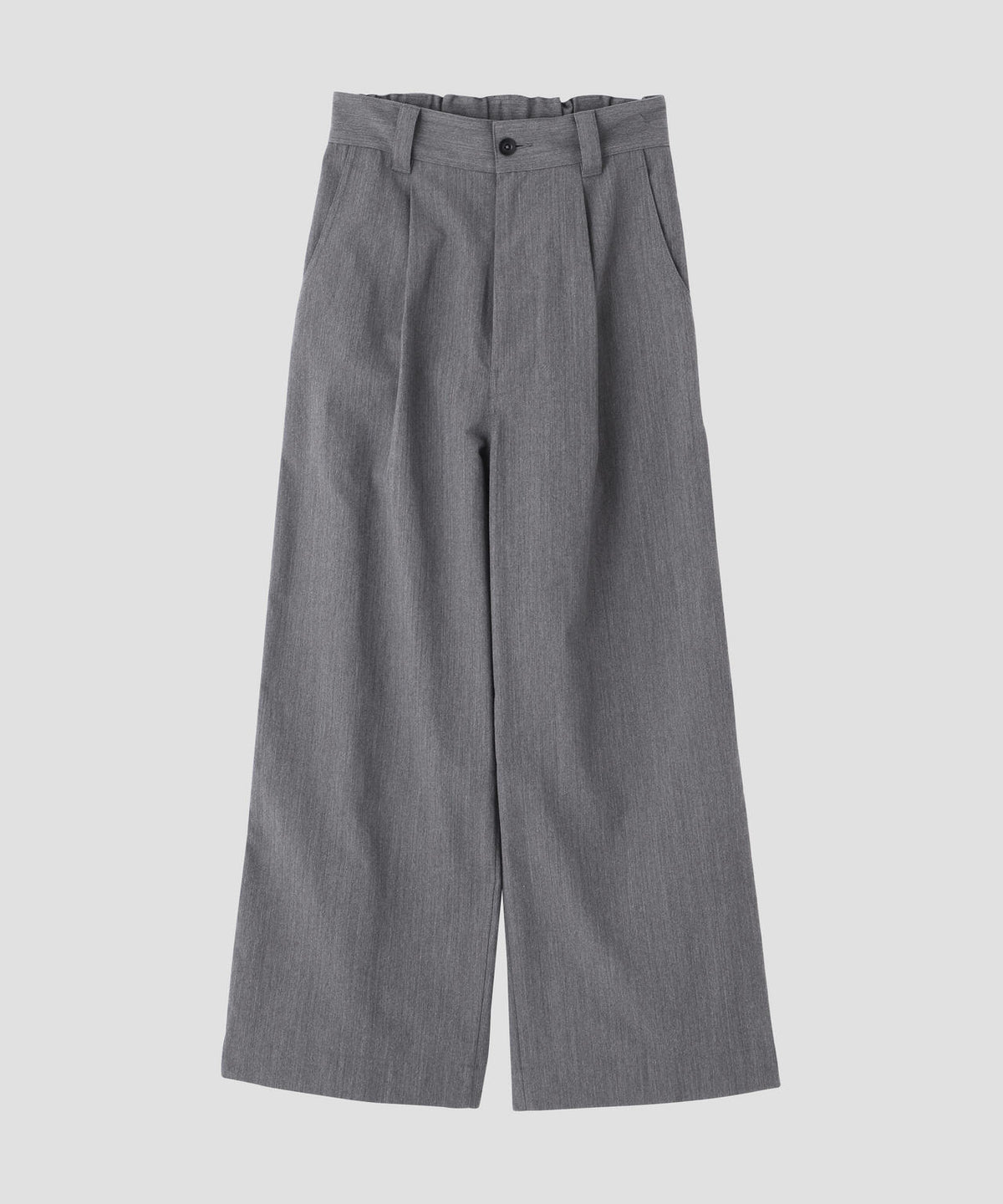 WOOL COTTON TWILL TROUSERS