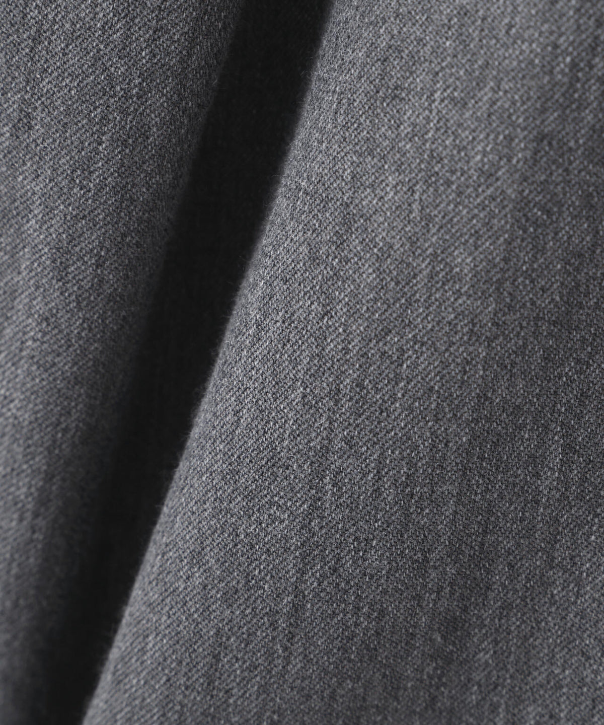 WOOL COTTON TWILL TROUSERS