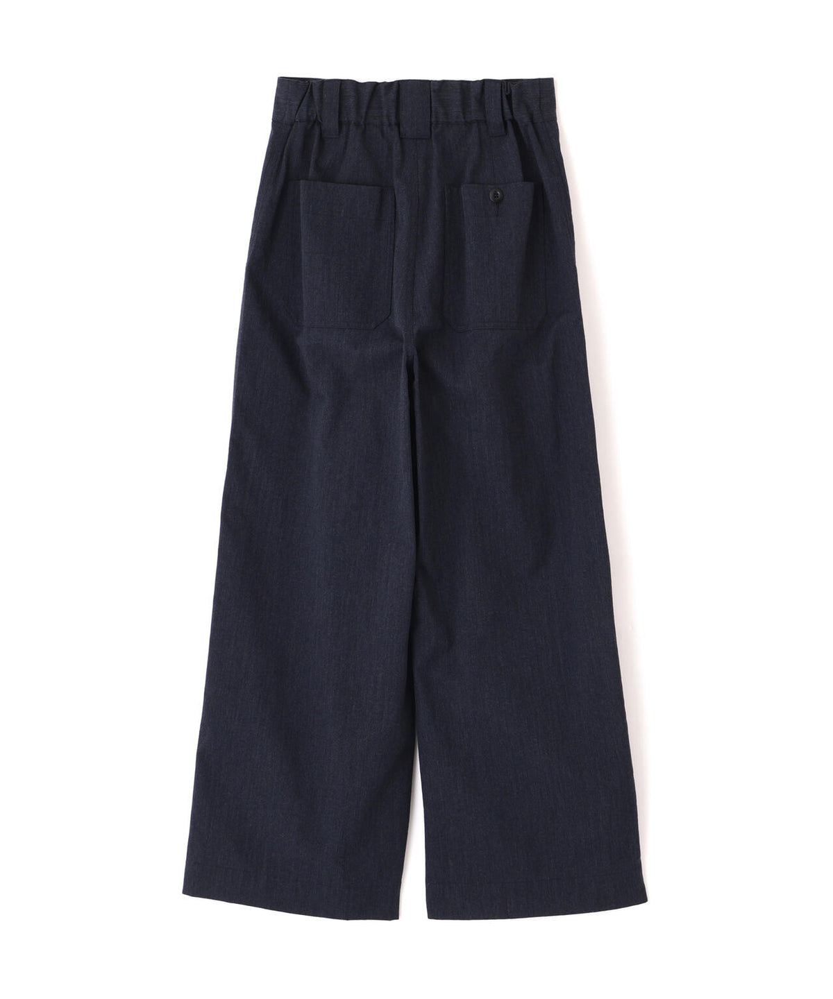 WOOL COTTON TWILL TROUSERS