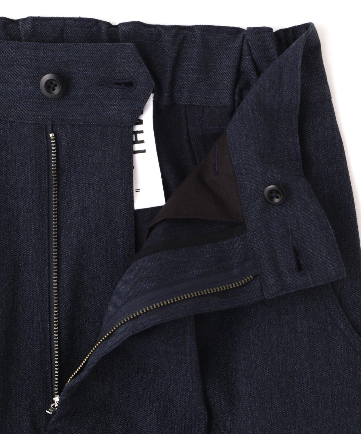 WOOL COTTON TWILL TROUSERS