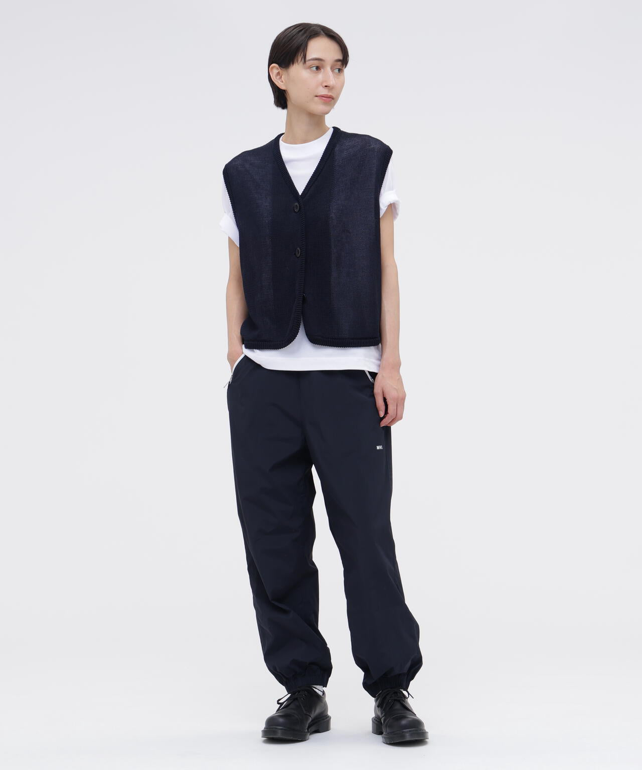 MHL. UTILITY WEAR LIGHTWEIGHT NYLON POPLIN TROUSERS | MARGARET