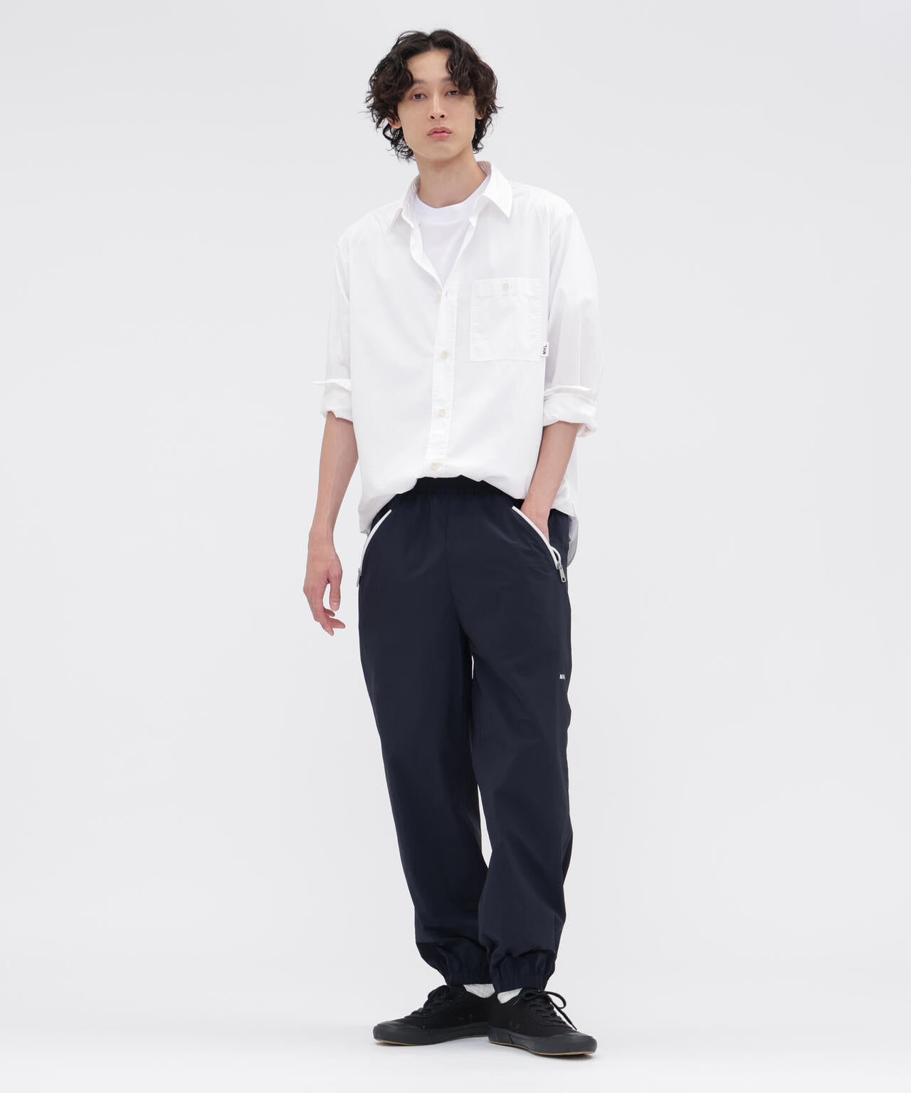 MHL. UTILITY WEAR LIGHTWEIGHT NYLON POPLIN TROUSERS | MARGARET