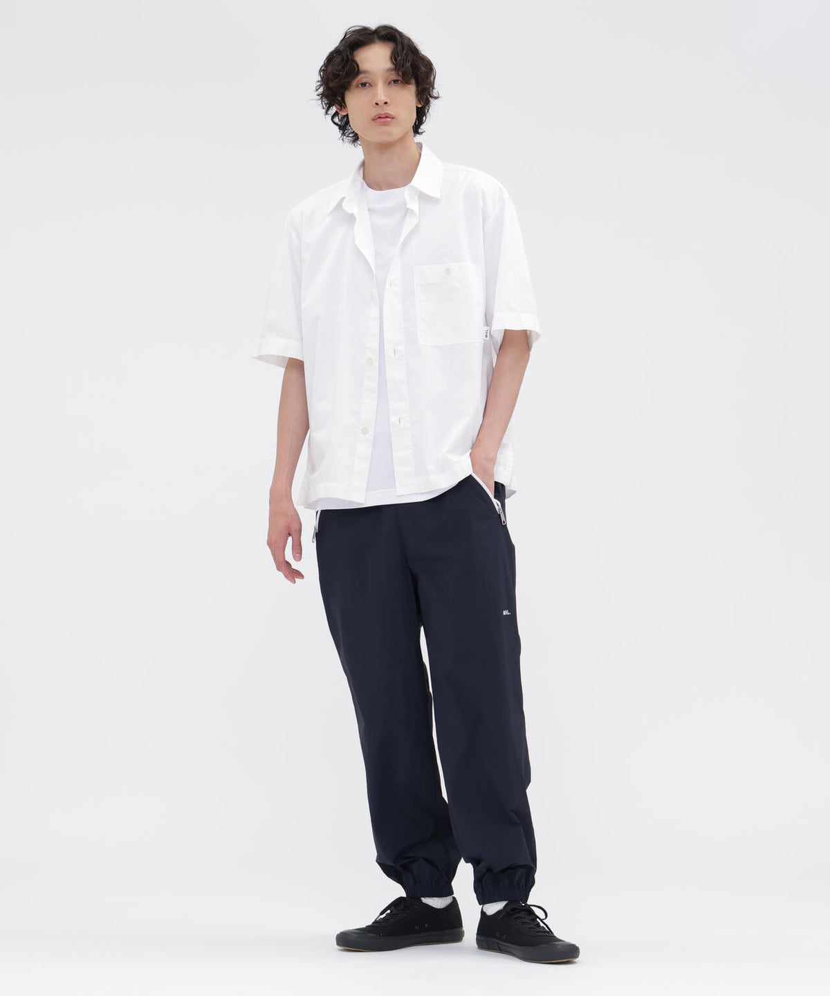 MHL. UTILITY WEAR LIGHTWEIGHT NYLON POPLIN TROUSERS