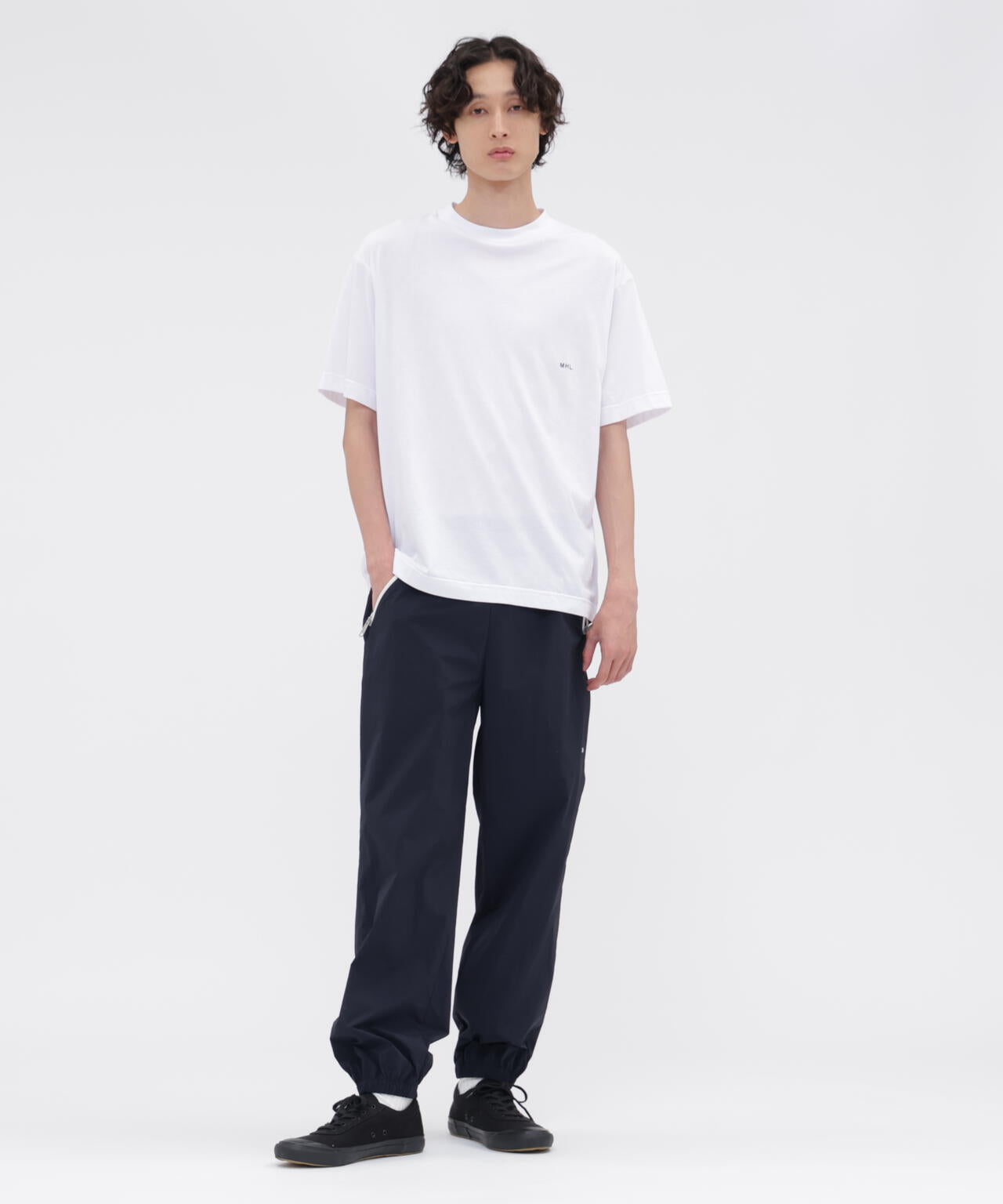 MHL. UTILITY WEAR LIGHTWEIGHT NYLON POPLIN TROUSERS | MARGARET