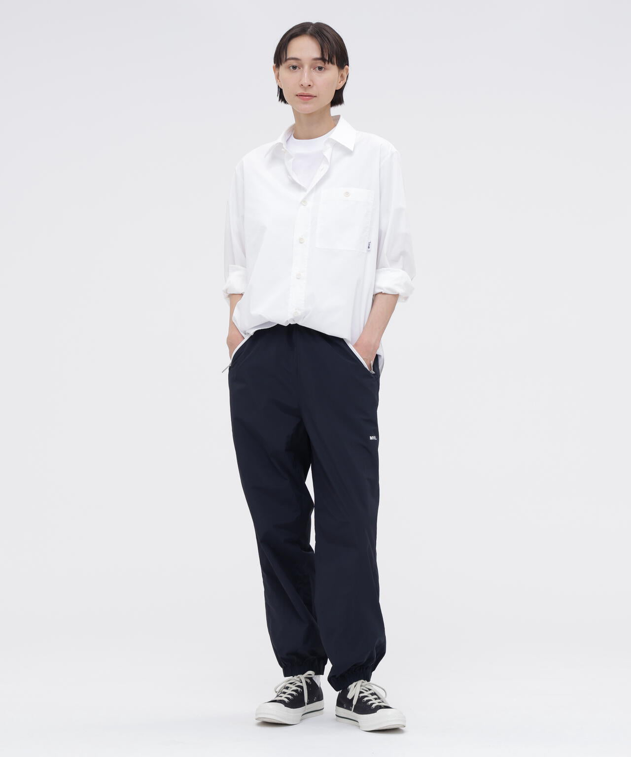 PIECE DYED COTTON POPLIN SHIRT | MARGARET HOWELL（マーガレット