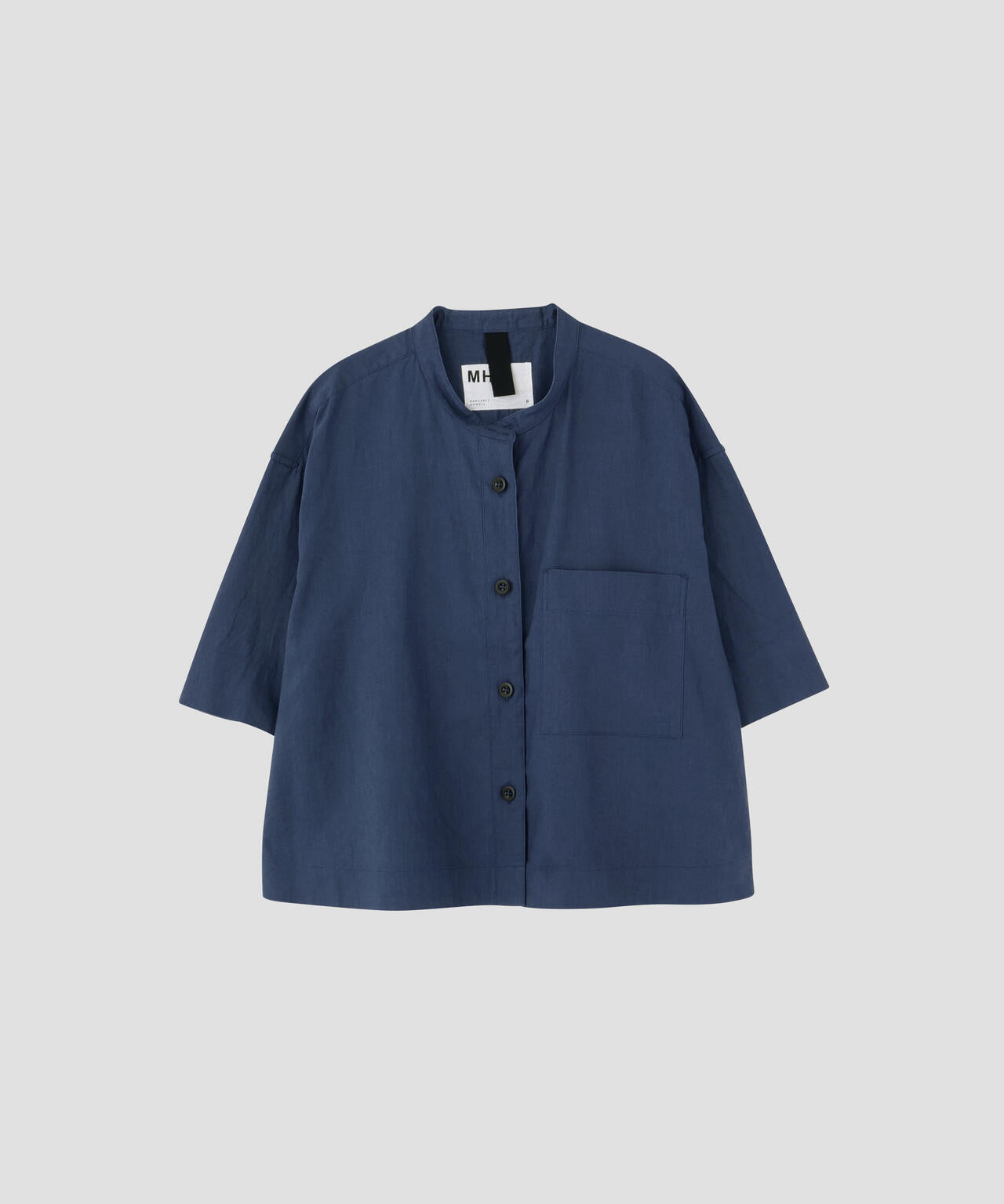 SURFACE DYED COTTON LINEN SHIRT | MARGARET HOWELL（マーガレット