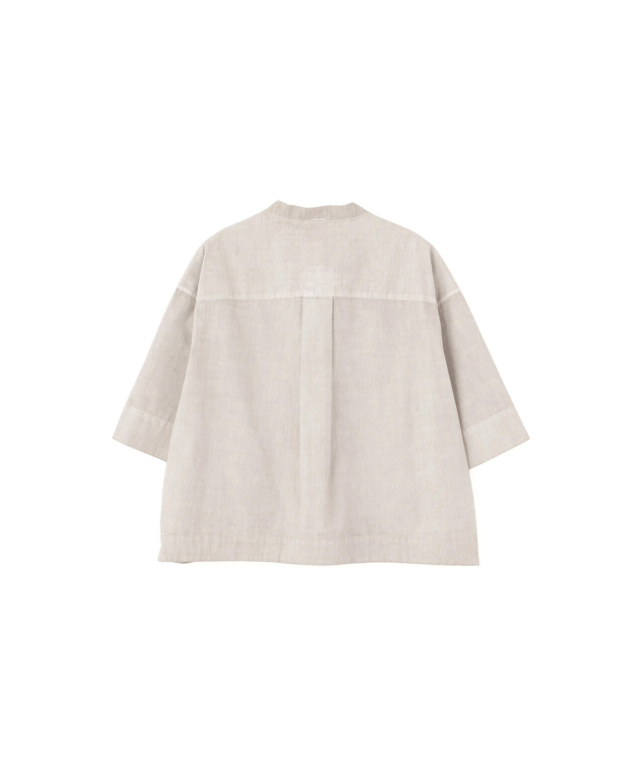 CARBON DYED COTTON POPLIN SHIRT