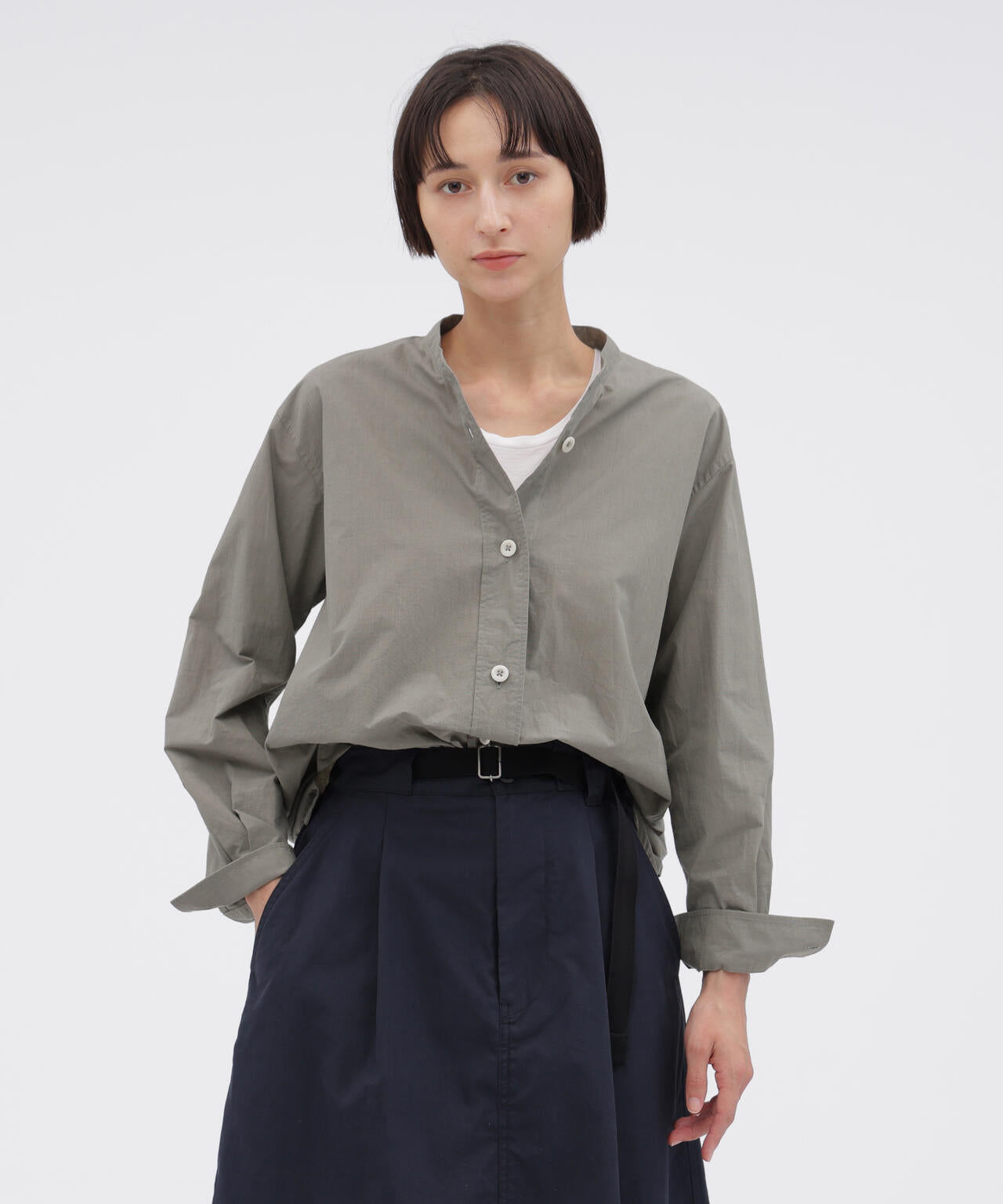 END ON END WEAVE COTTON SHIRT | MARGARET HOWELL（マーガレット