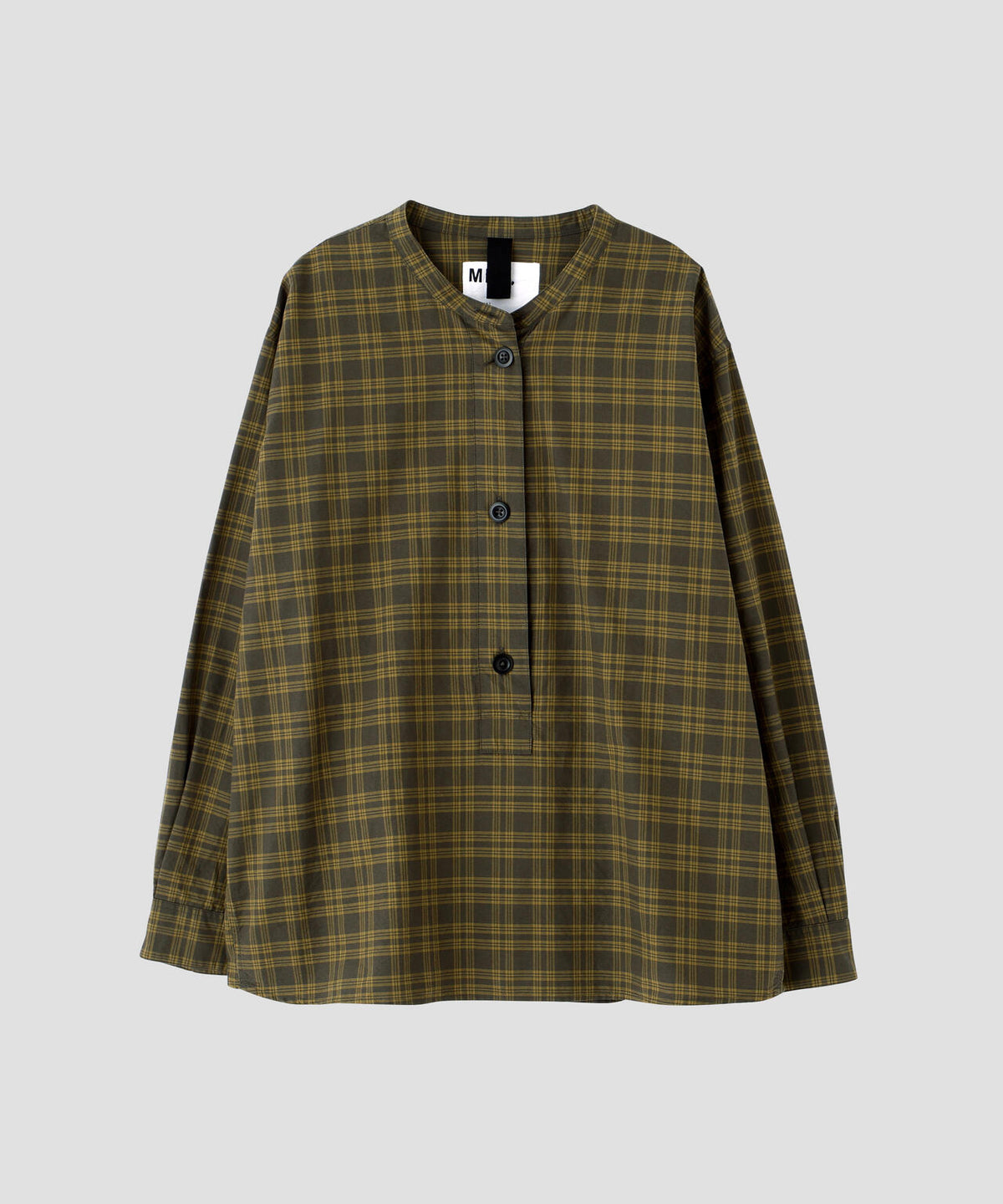 TONAL COTTON CHECK SHIRT