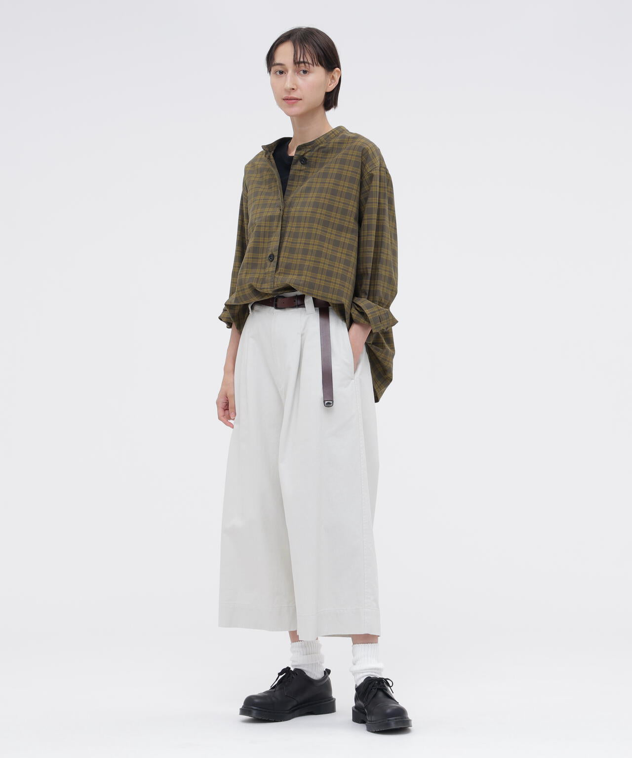 TONAL COTTON CHECK SHIRT | MARGARET HOWELL（マーガレット・ハウエル