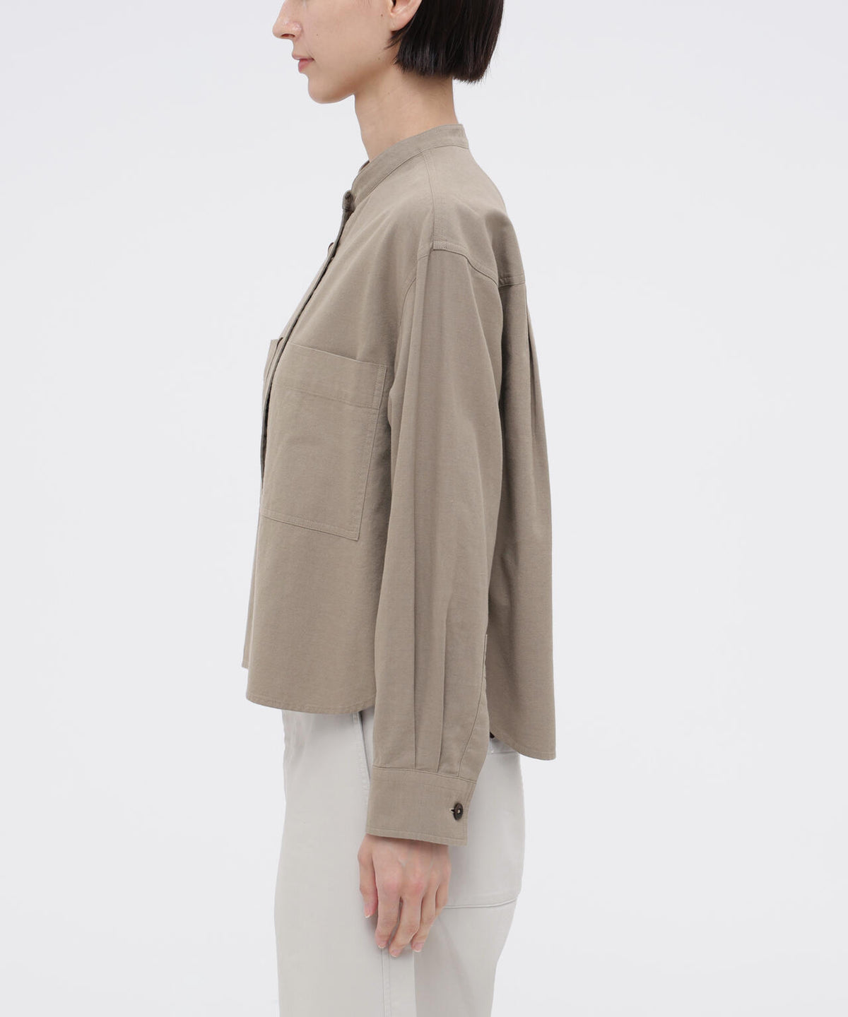 FINE COTTON WOOL TWILL SHIRT