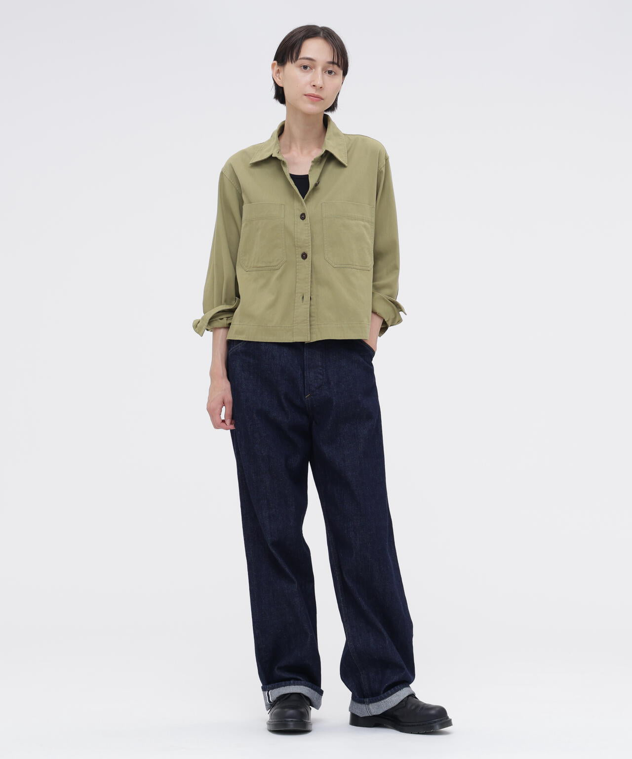 FINE COTTON CHINO TWILL SHIRT | MARGARET HOWELL（マーガレット