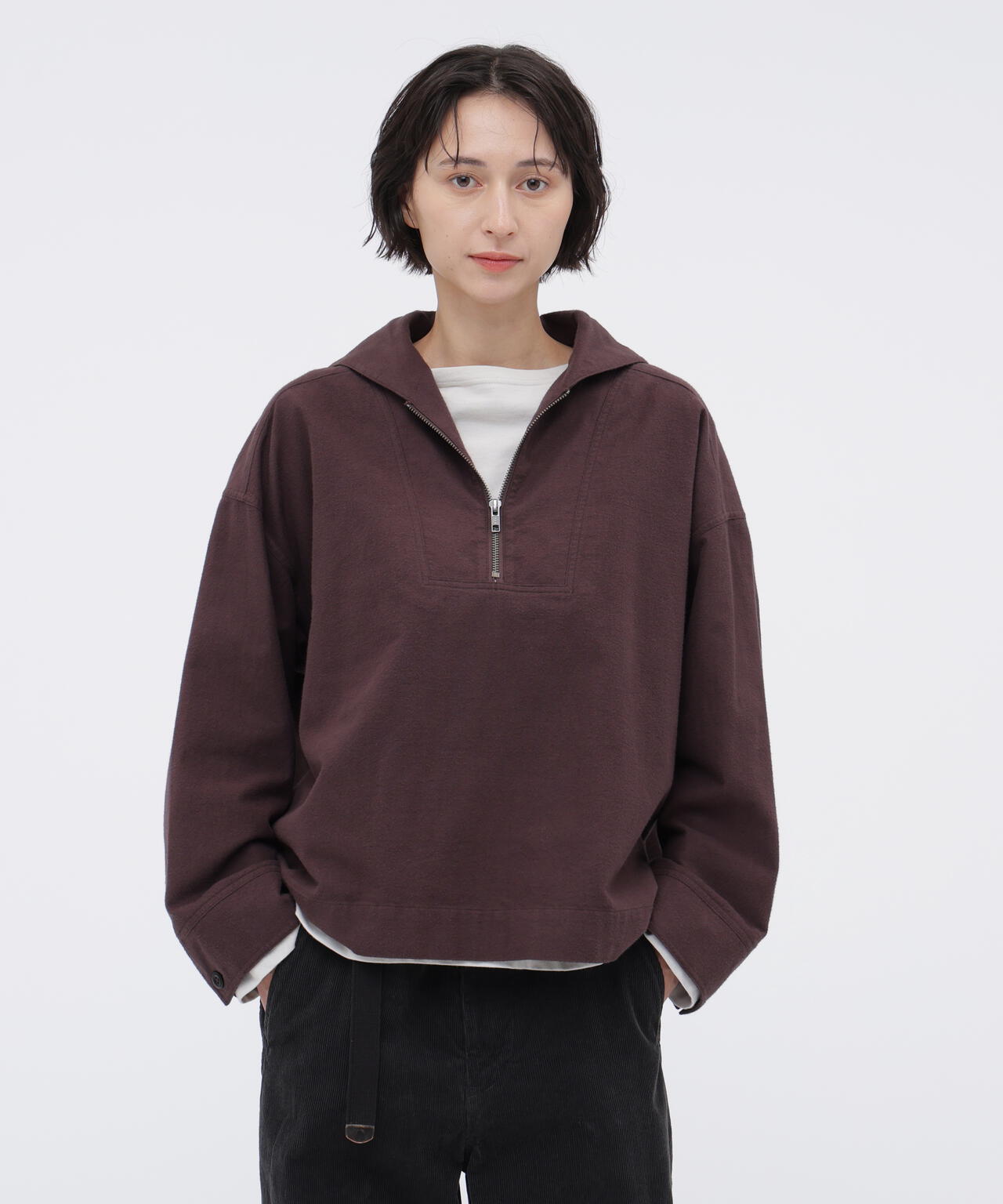 COMPACT BRUSHED COTTON SHIRT | MARGARET HOWELL（マーガレット