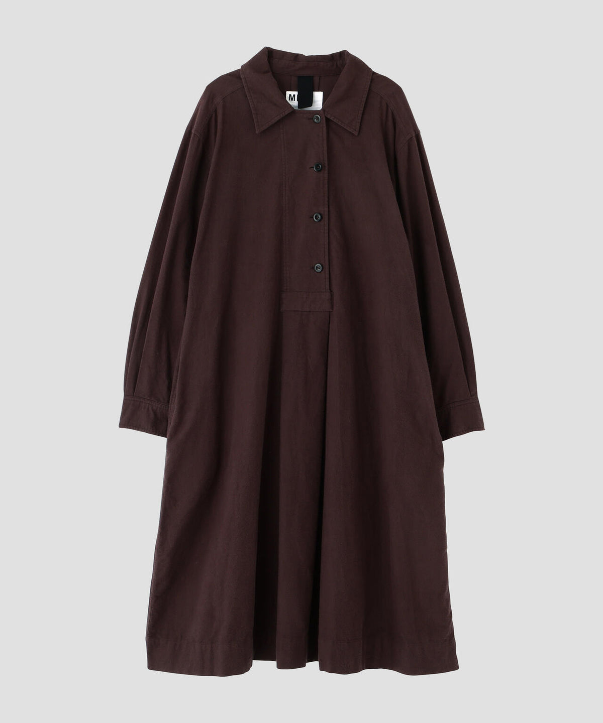 COMPACT BRUSHED COTTON DRESS