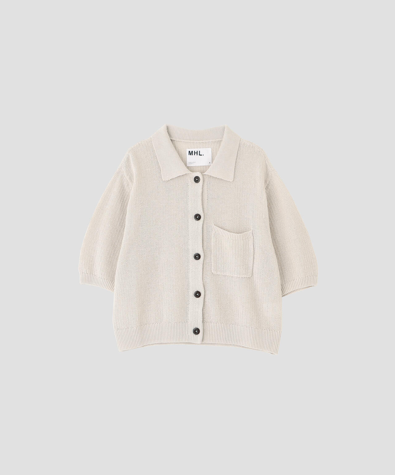 IRREGULAR RIB COTTON LINEN KNITWEAR | MARGARET HOWELL