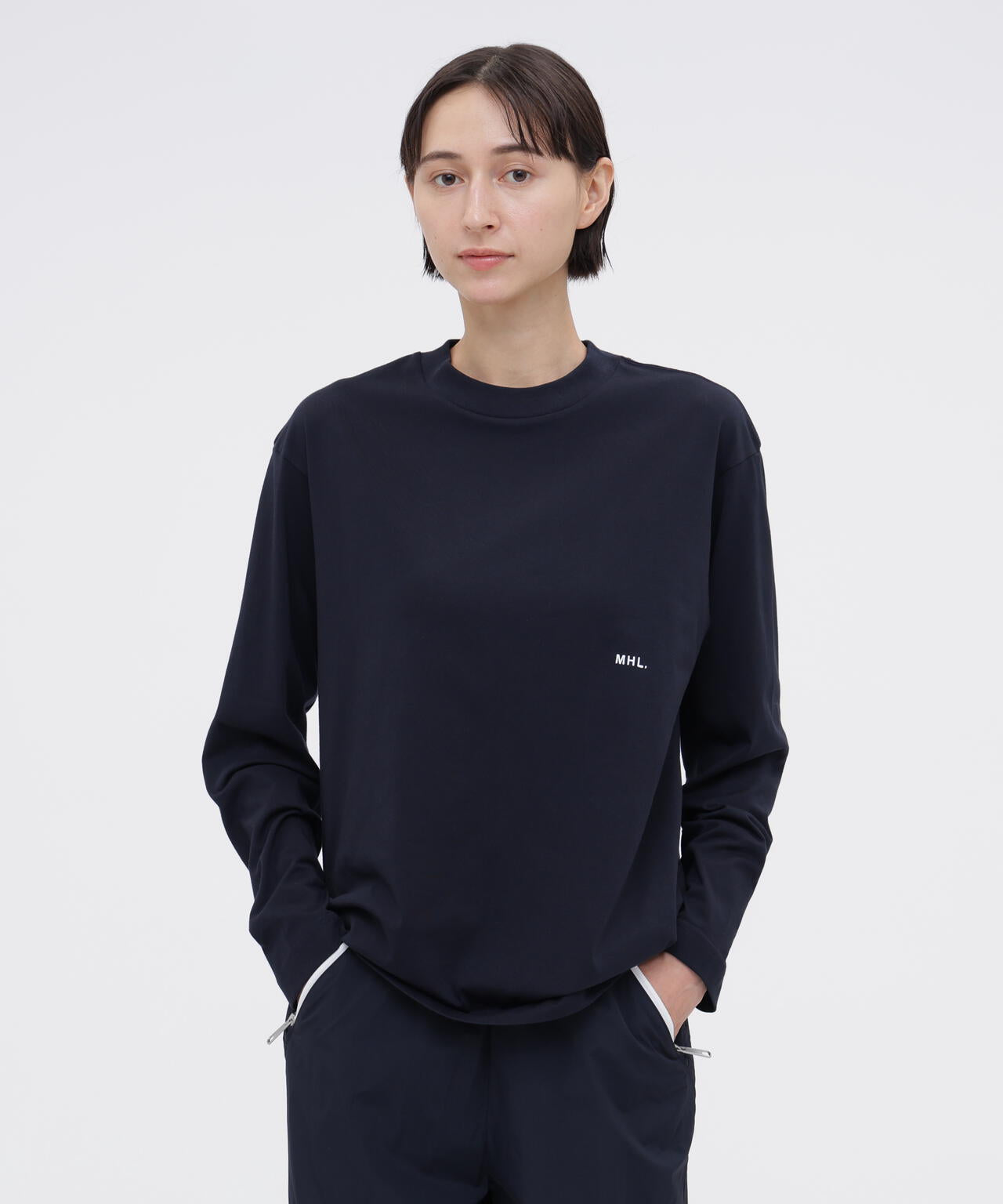 MHL. マーガレットハウエル　カットソー　未使用 COTTON POLYESTER PLAIN JERSEY TOP | MARGARET HOWELL（マーガレット