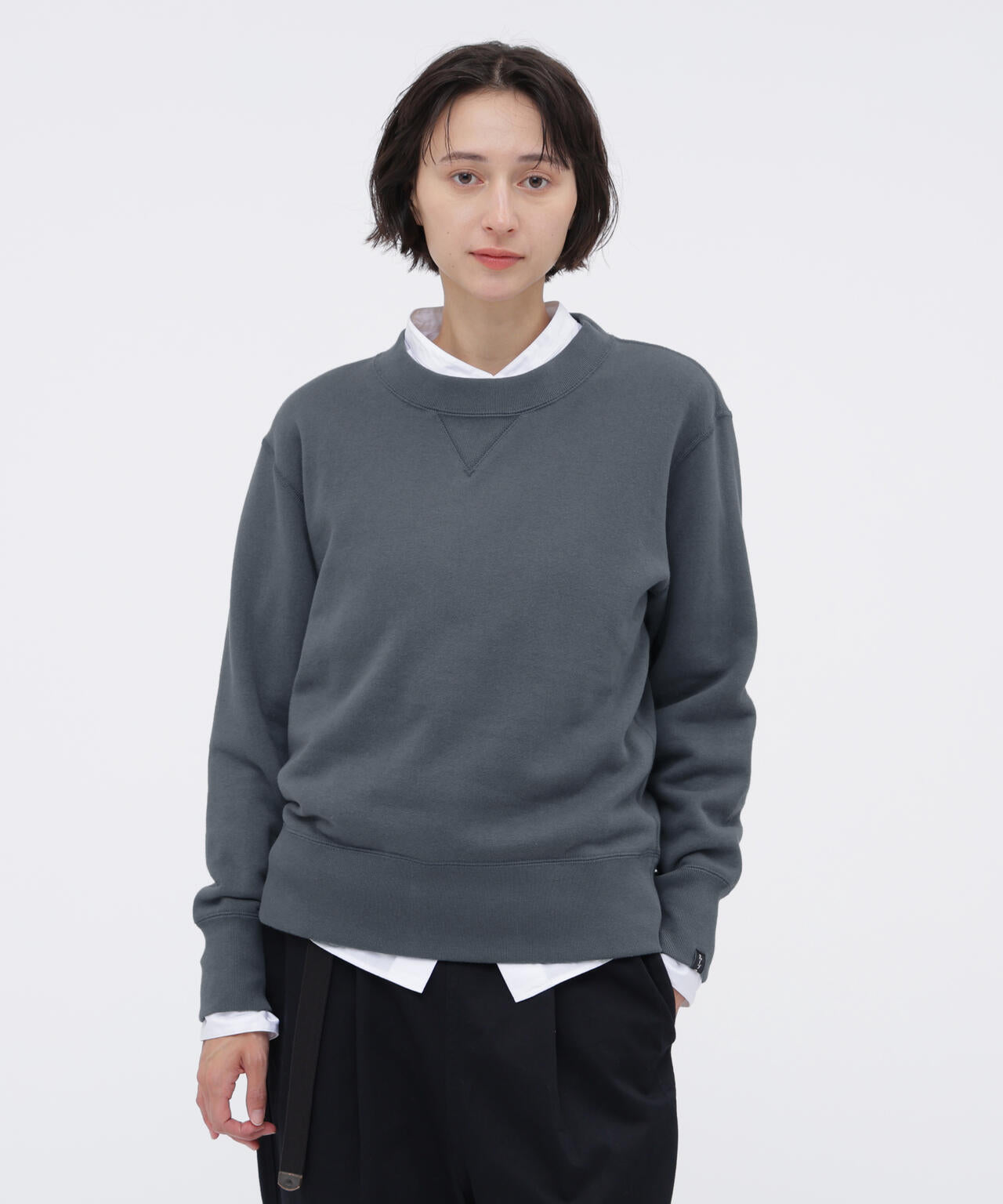LIGHT LOOPBACK COTTON CREW NECK | MARGARET HOWELL（マーガレット