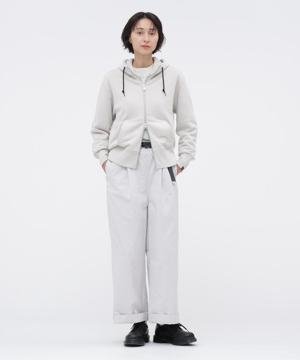 LIGHT LOOPBACK COTTON ZIP HOODY