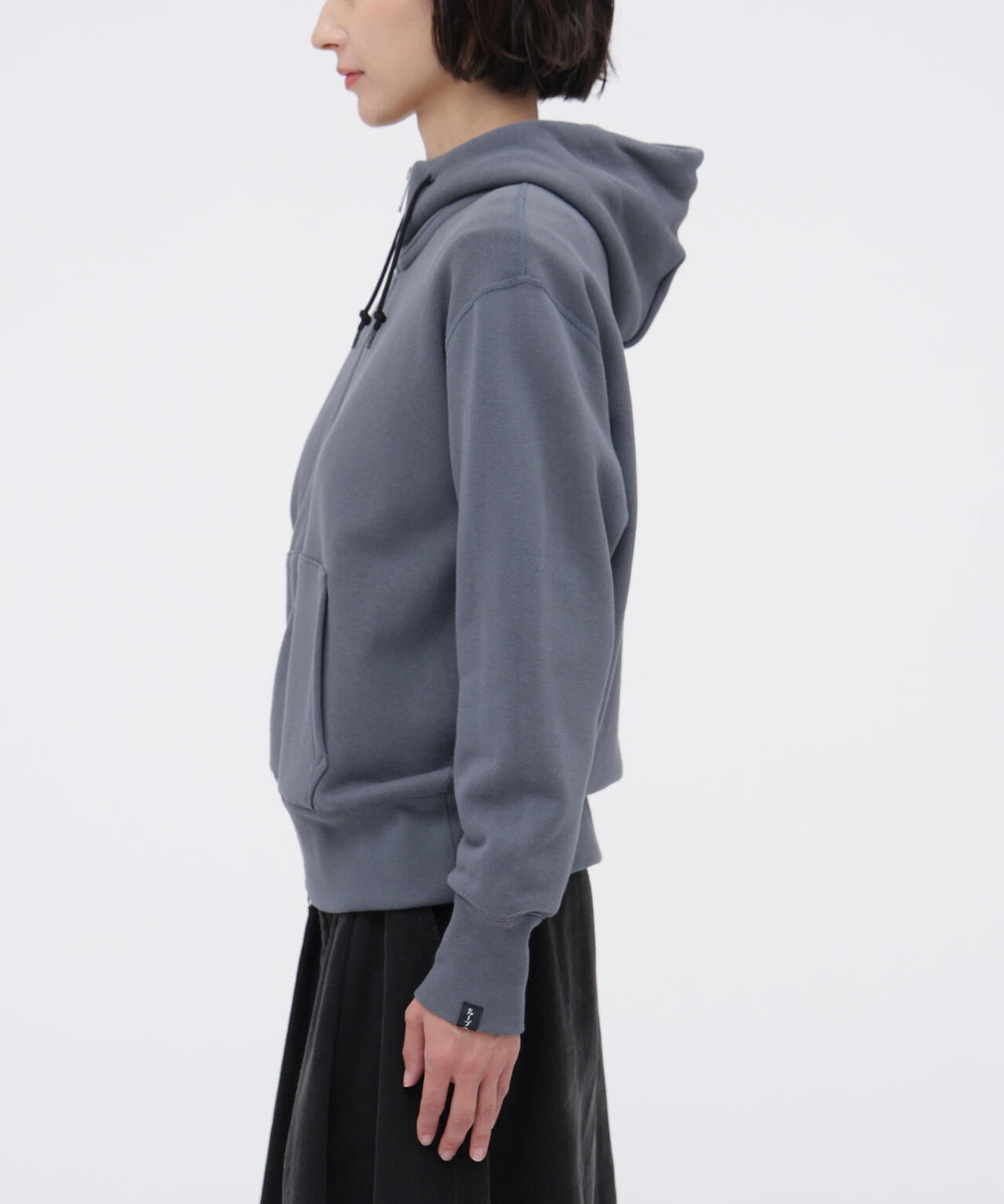 LIGHT LOOPBACK COTTON ZIP HOODY