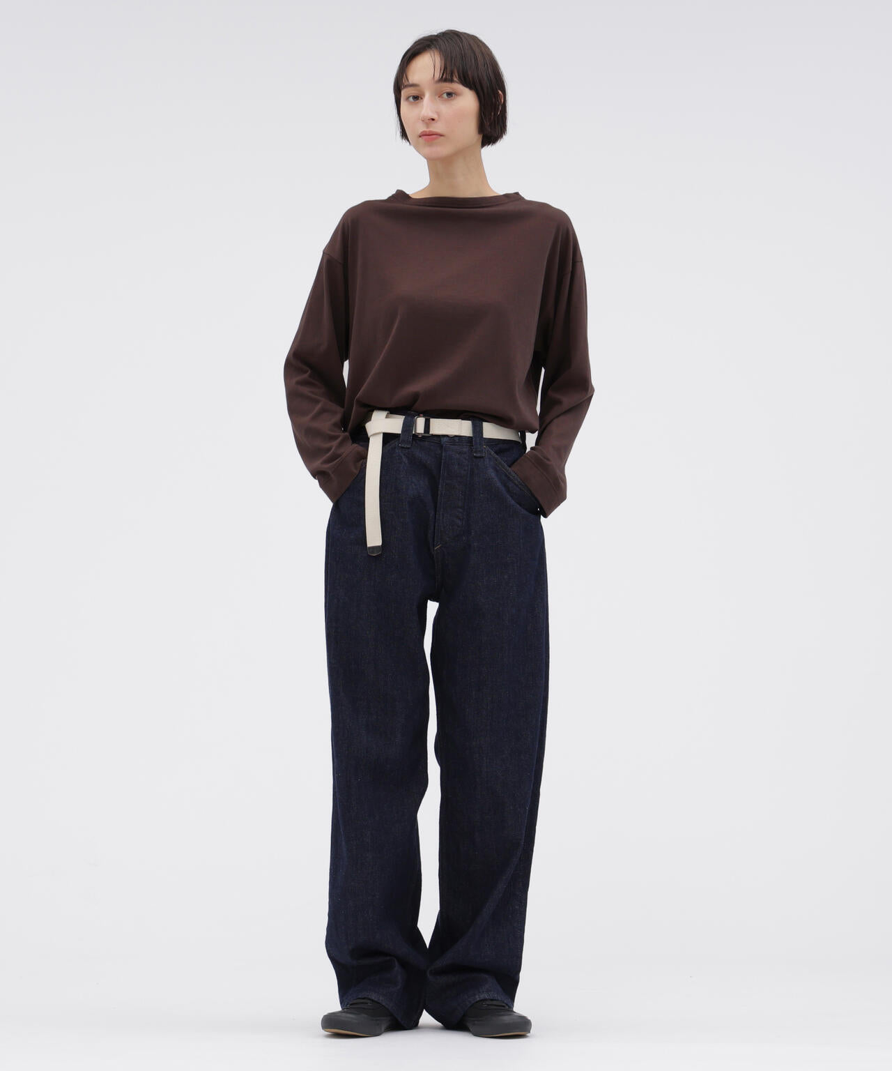 新品タグ付2025SS マーガレットハウエル スムースコットンジャージー1.9万 SMOOTH COTTON JERSEY TOP | MARGARET HOWELL（マーガレット・ハウエル