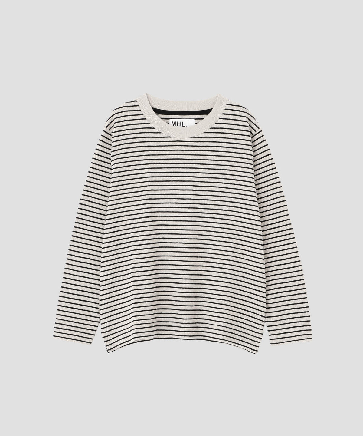 TEXTURED COTTON STRIPE TOP