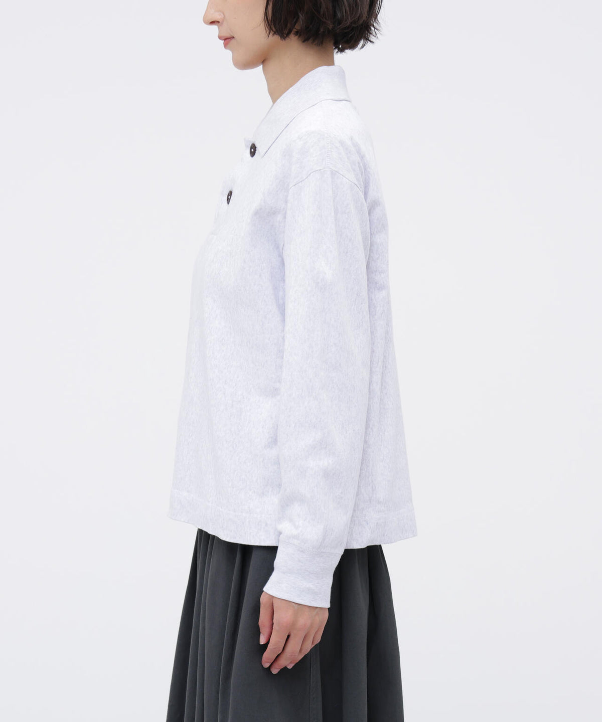 FINE GRAIN COTTON JERSEY TOP