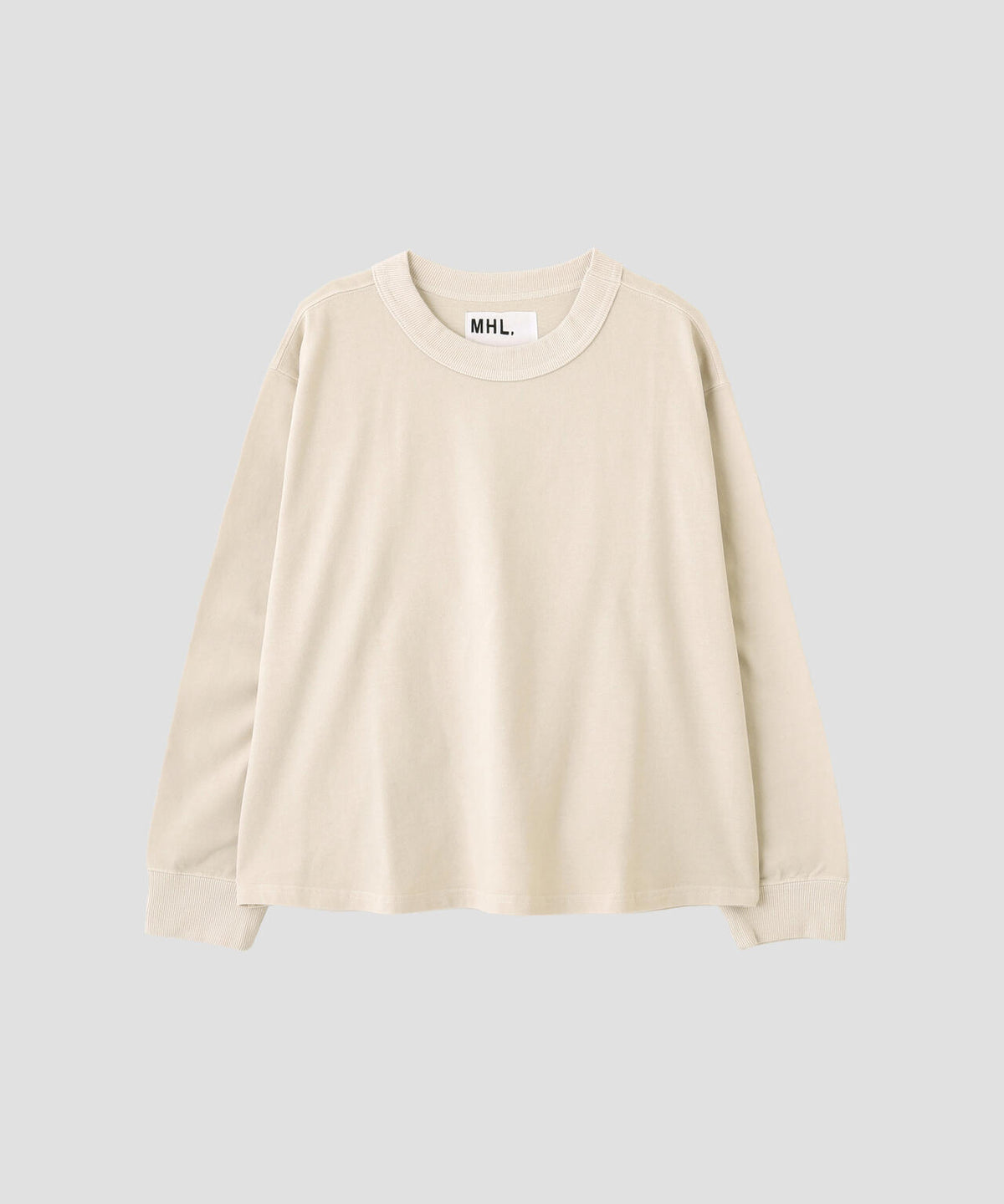 GARMENT DYED DENSE JERSEY TOP