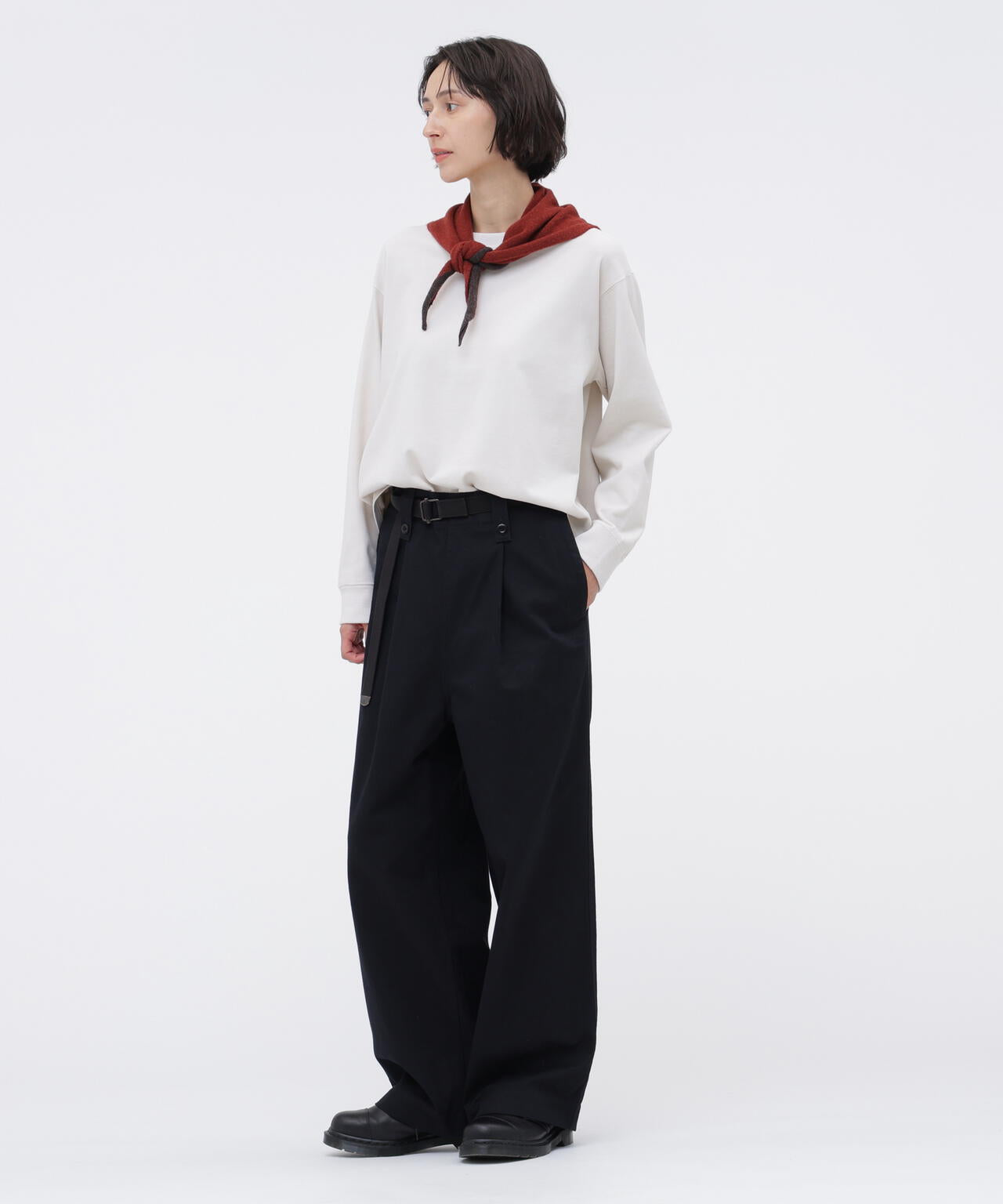 GARMENT DYED DENSE JERSEY TOP | MARGARET HOWELL（マーガレット