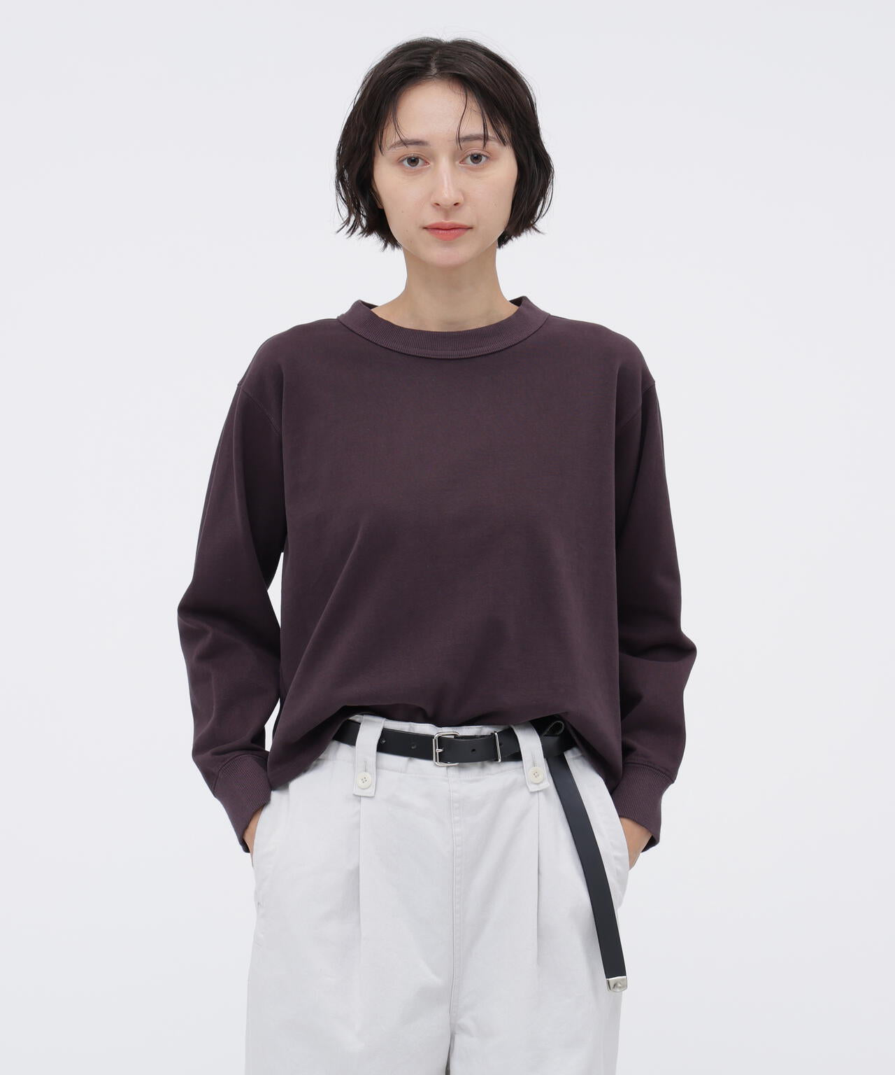GARMENT DYED DENSE JERSEY TOP | MARGARET HOWELL（マーガレット