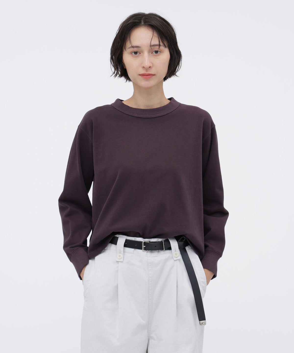 GARMENT DYED DENSE JERSEY TOP