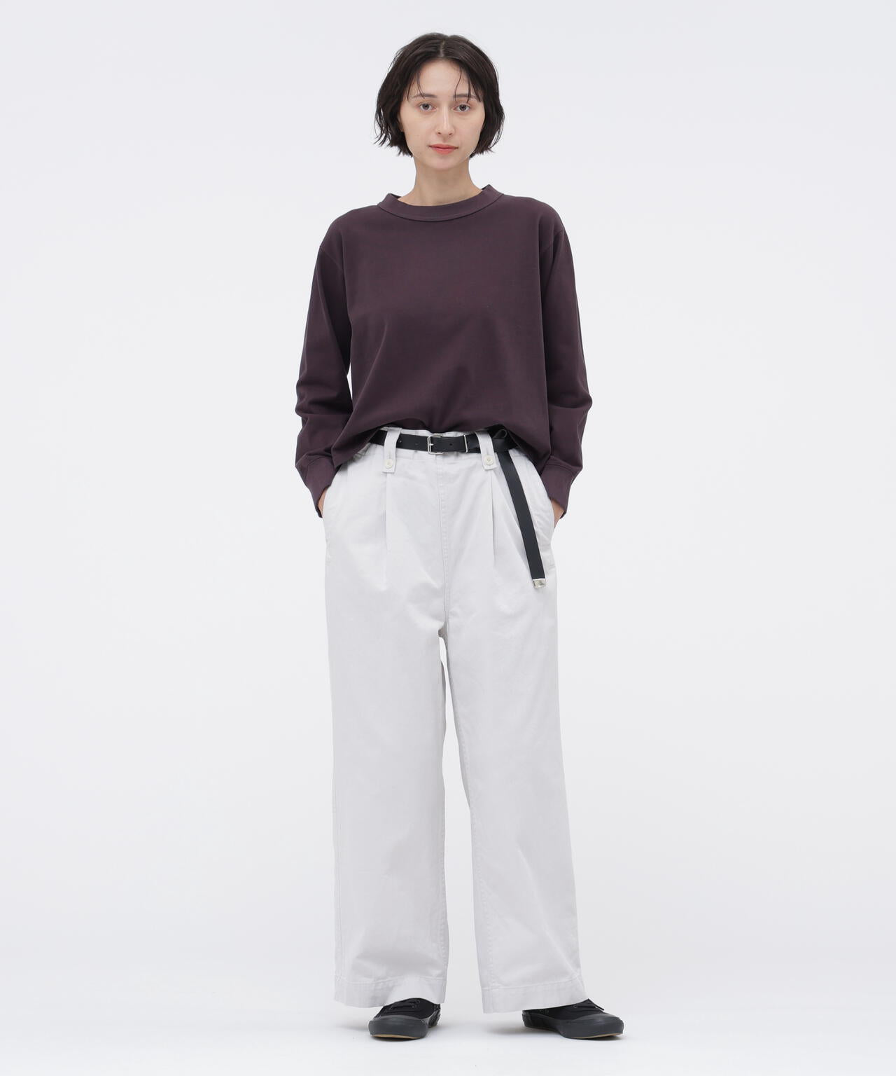 GARMENT DYED DENSE JERSEY TOP | MARGARET HOWELL（マーガレット