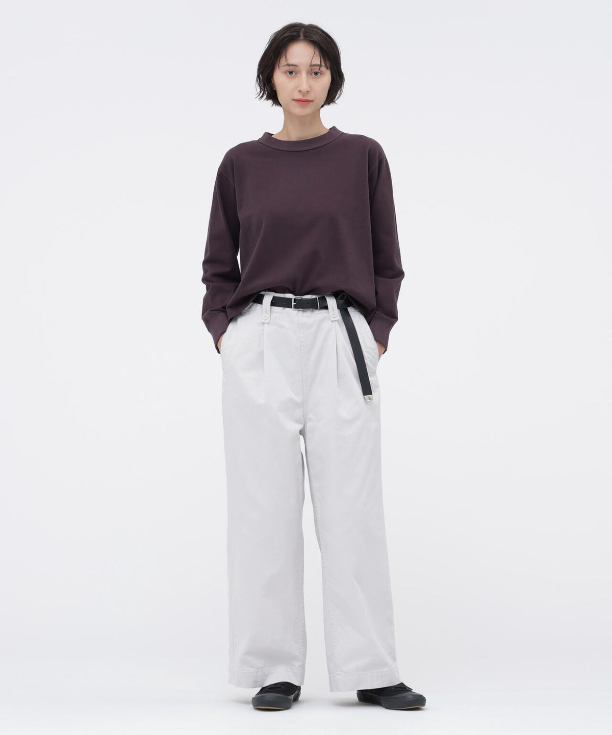 GARMENT DYED DENSE JERSEY TOP