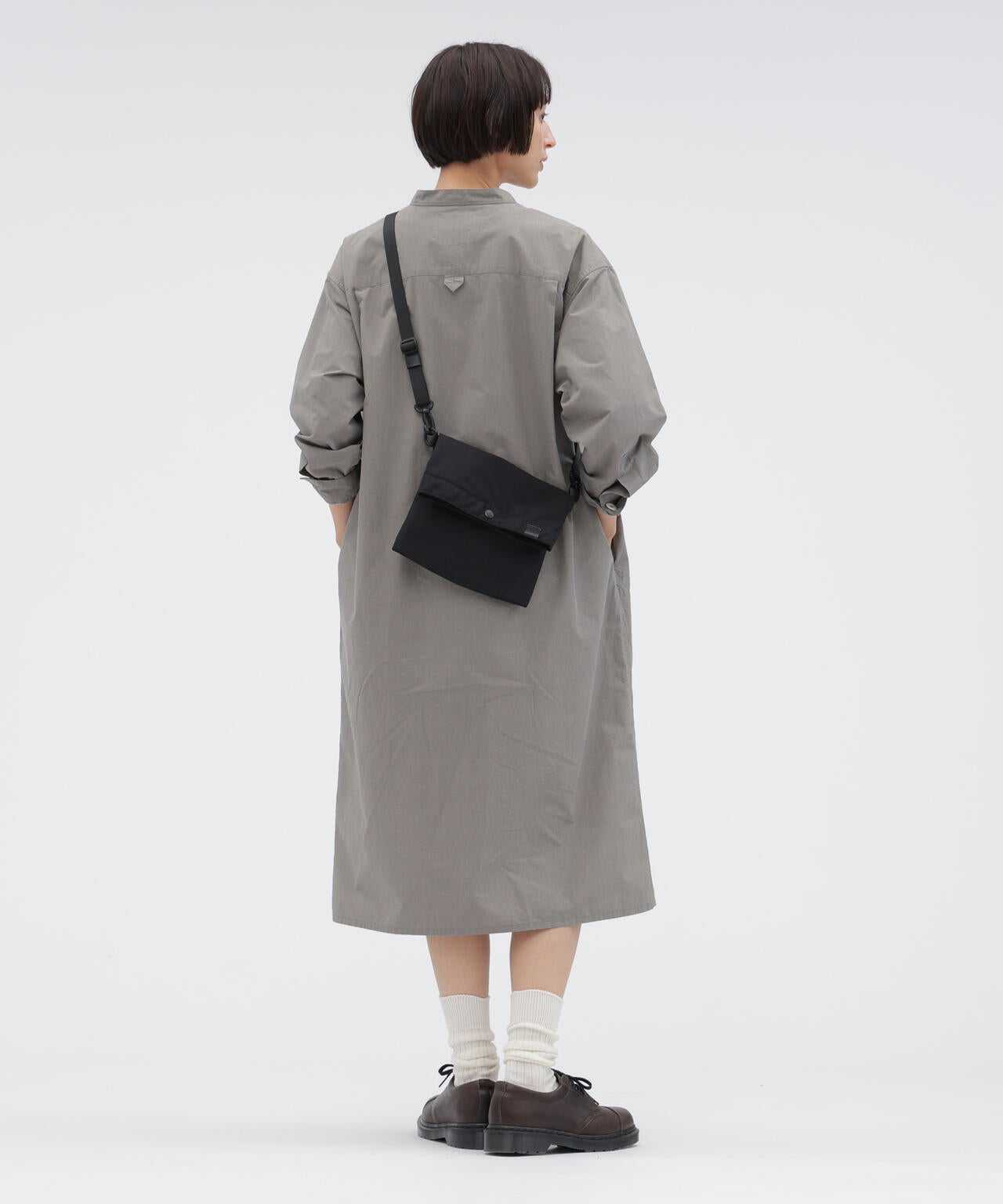 美品 マーガレットハウエル エプロン チャコールグレー 美品