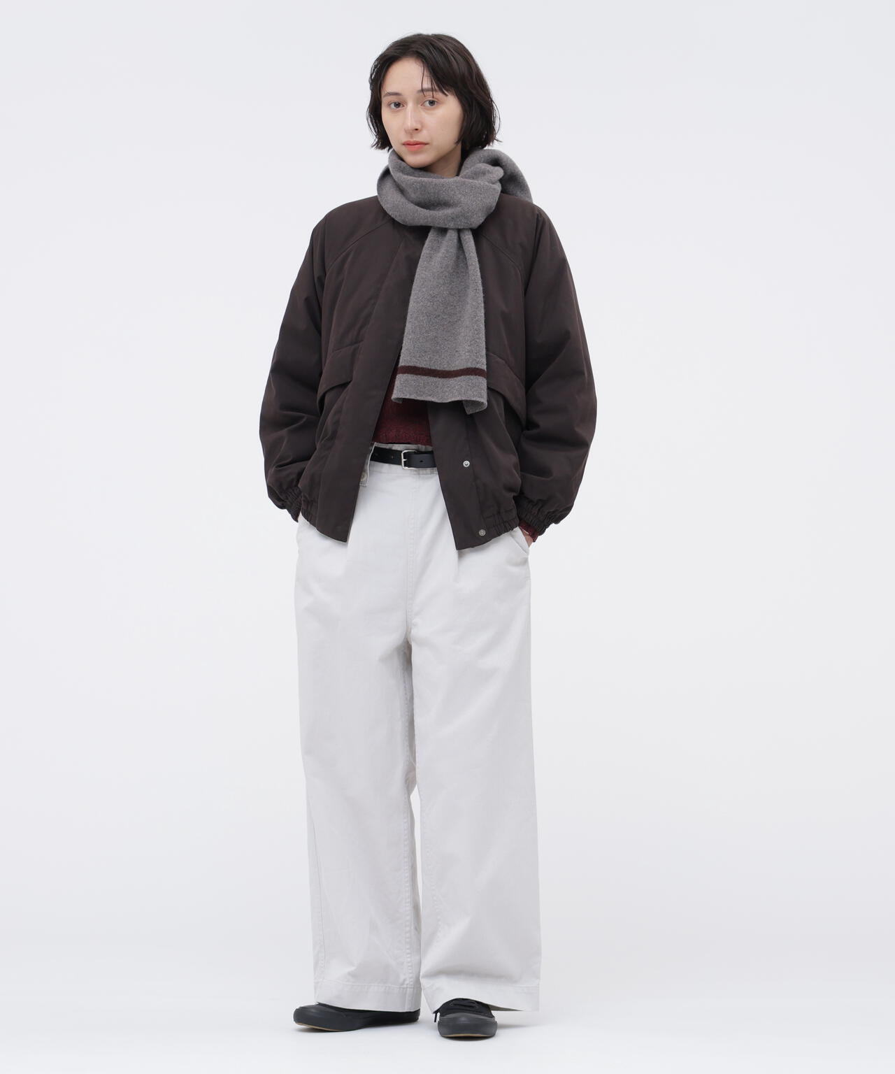 MHL TIPPED FELTED SCARF | MARGARET HOWELL（マーガレット・ハウエル