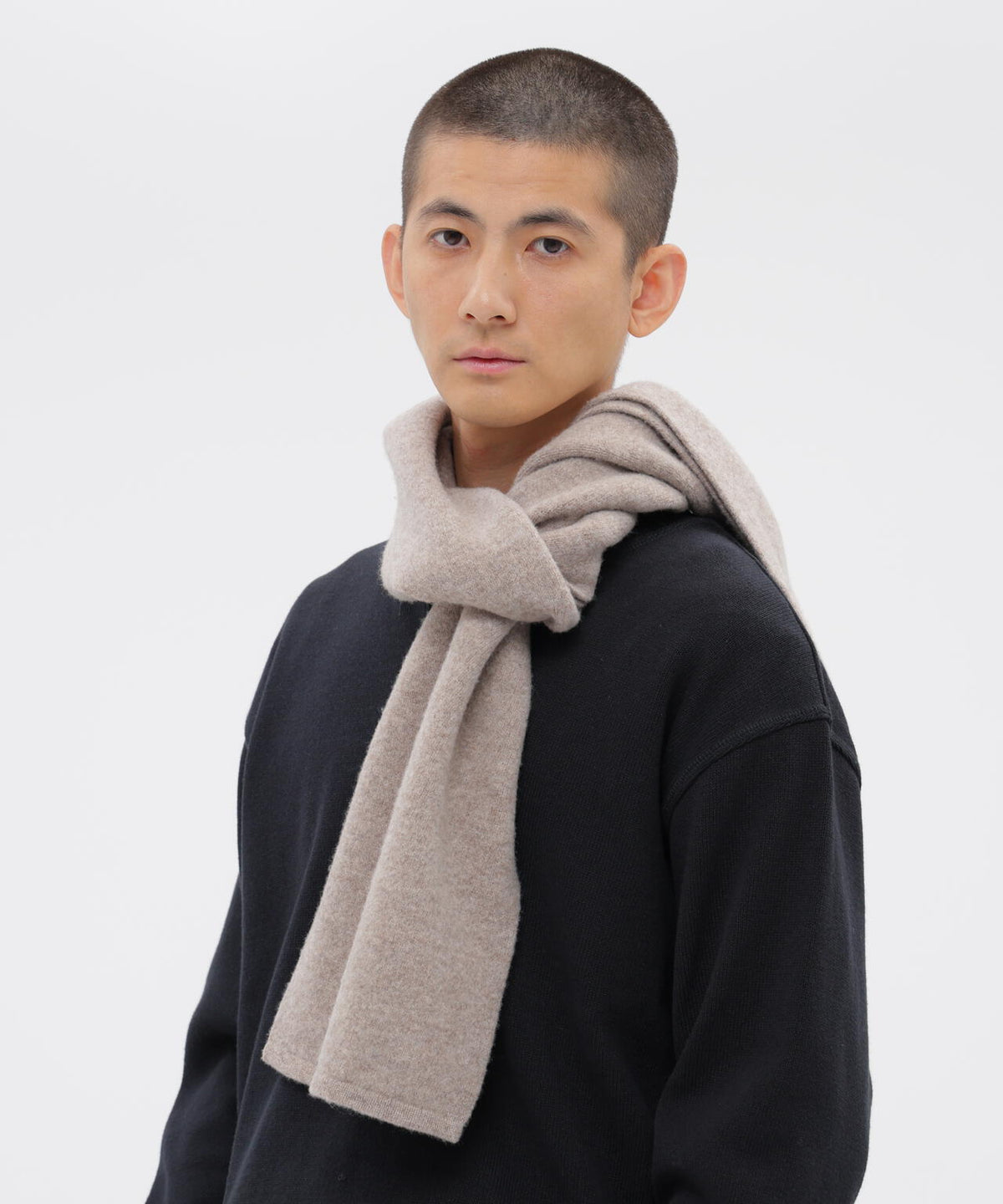 FELTED DRY WOOL SCARF