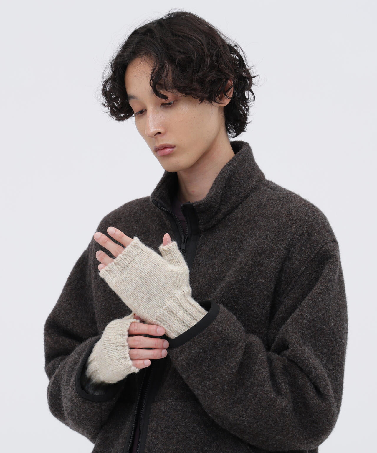 UNISEX MHL CHUNKY FINGERLESS GLOVE | MARGARET HOWELL（マーガレット