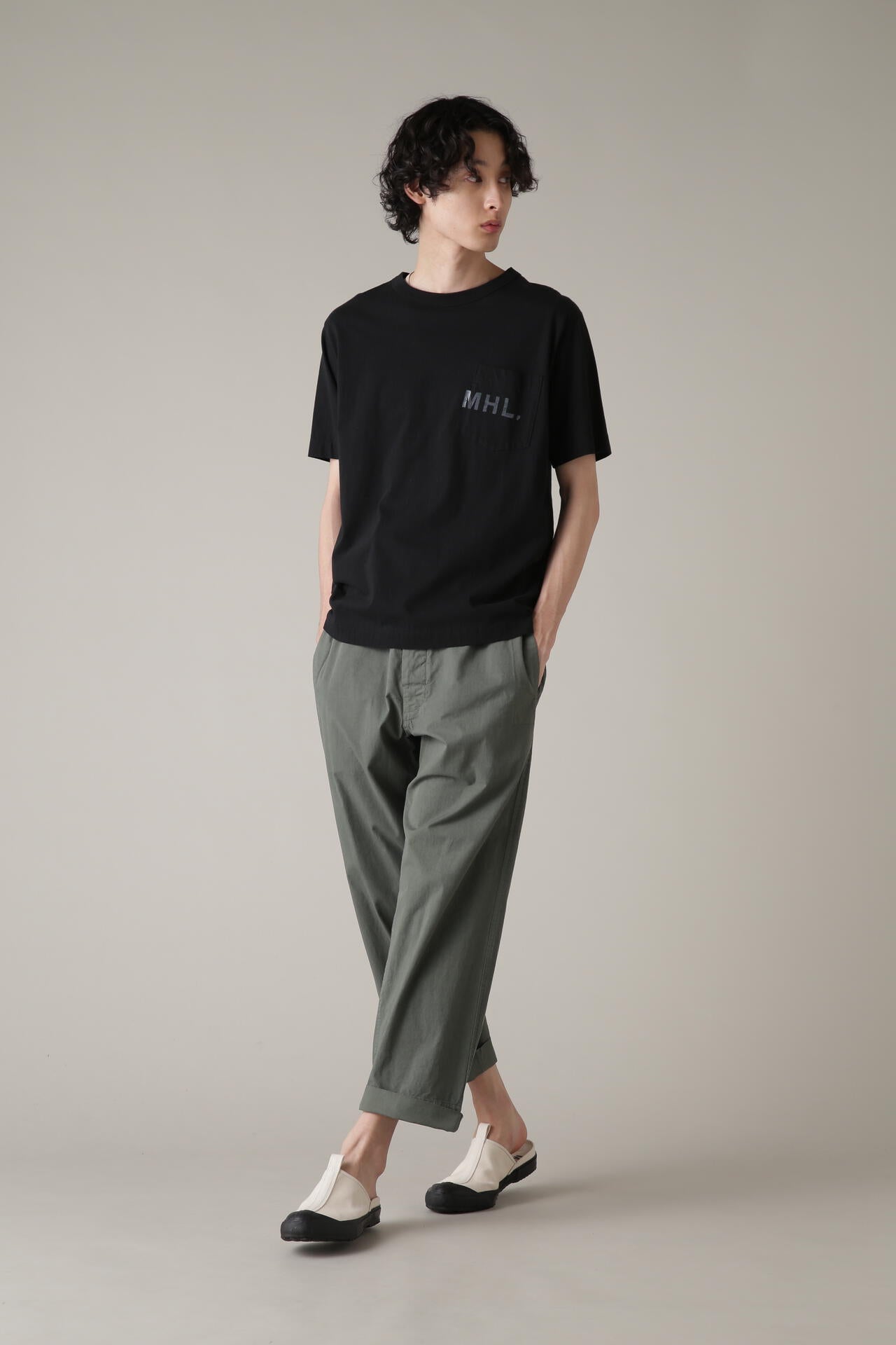 PRINTED COTTON JERSEY TOP | MARGARET HOWELL（マーガレット