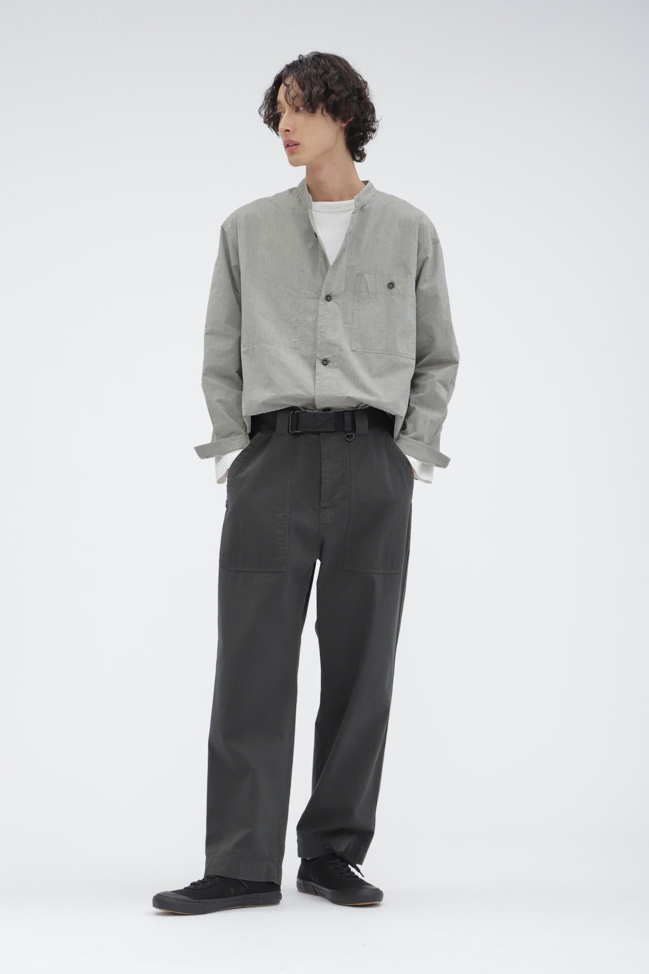 WOOL COTTON TWILL マーガレットハハウエル WOOL COTTON TWILL TROUSERS | MARGARET HOWELL（マーガレット