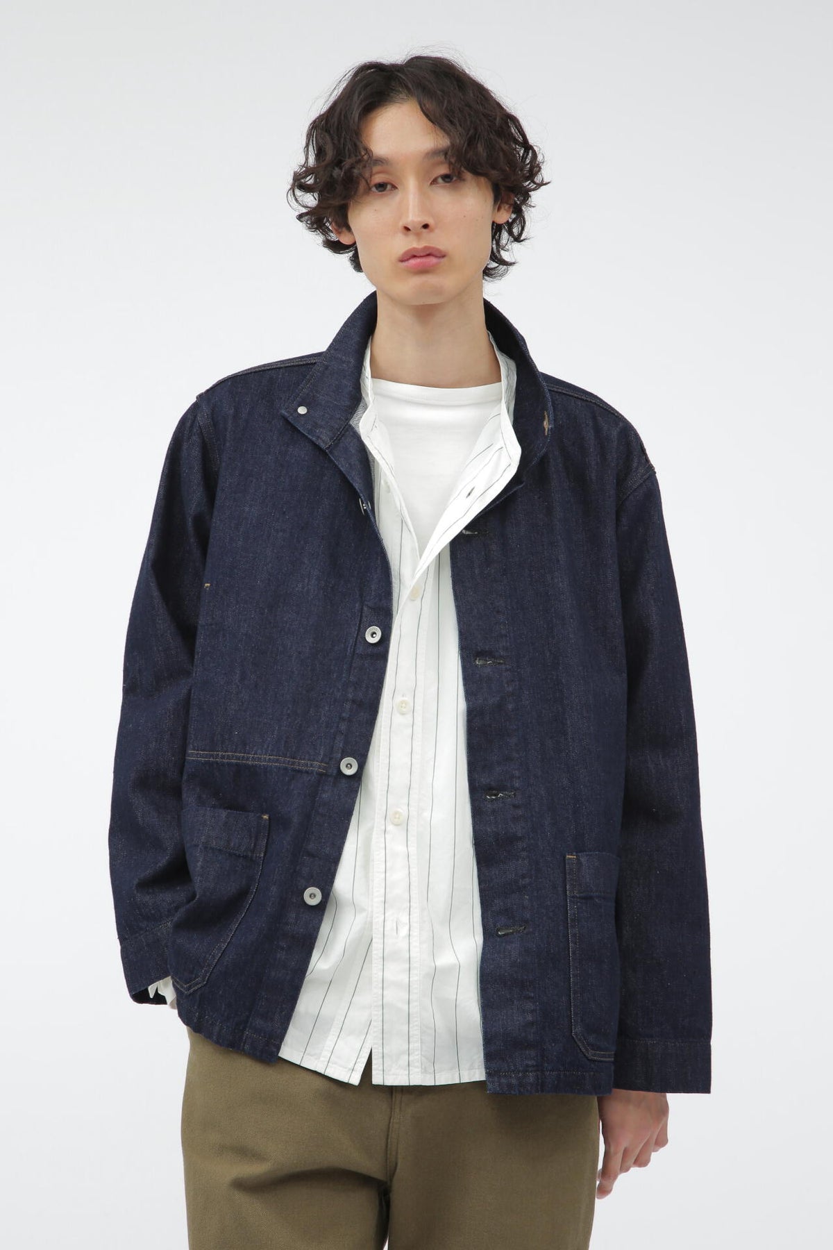 美品】MHLデニムジャケット 美品】36 MHL.デニムジャケット Gジャン 