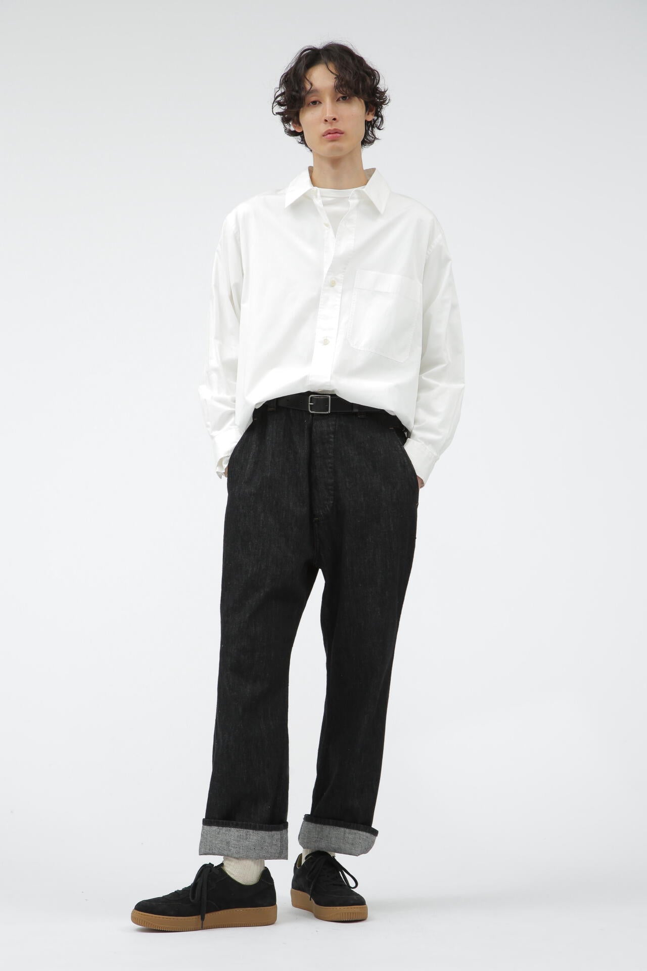 CANTON LIGHT DENIM BLACK | MARGARET HOWELL（マーガレット・ハウエル