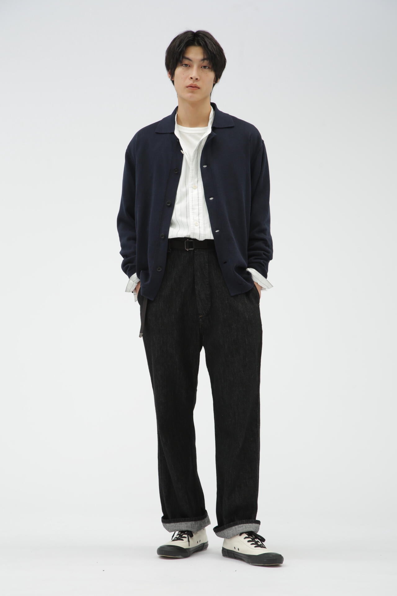 CANTON LIGHT DENIM BLACK | MARGARET HOWELL（マーガレット・ハウエル