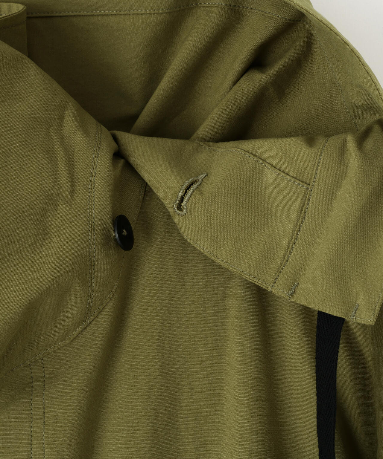 BRUSHED COTTON CANVAS COAT