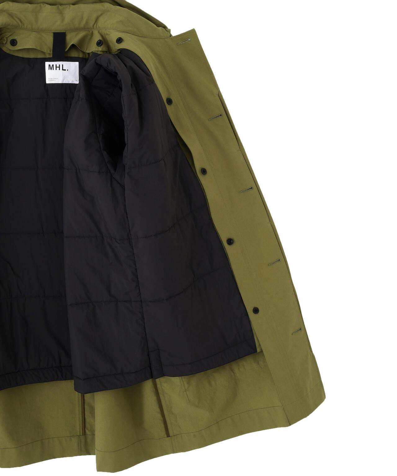 BRUSHED COTTON CANVAS COAT