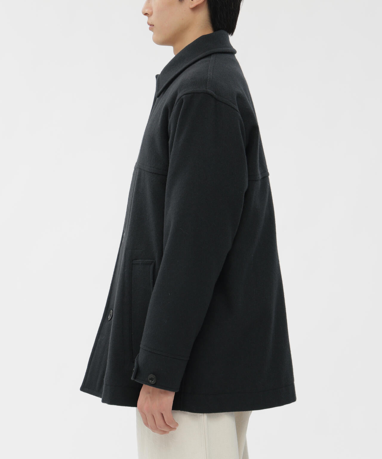BASIC WOOL MELTON COAT | MARGARET HOWELL（マーガレット
