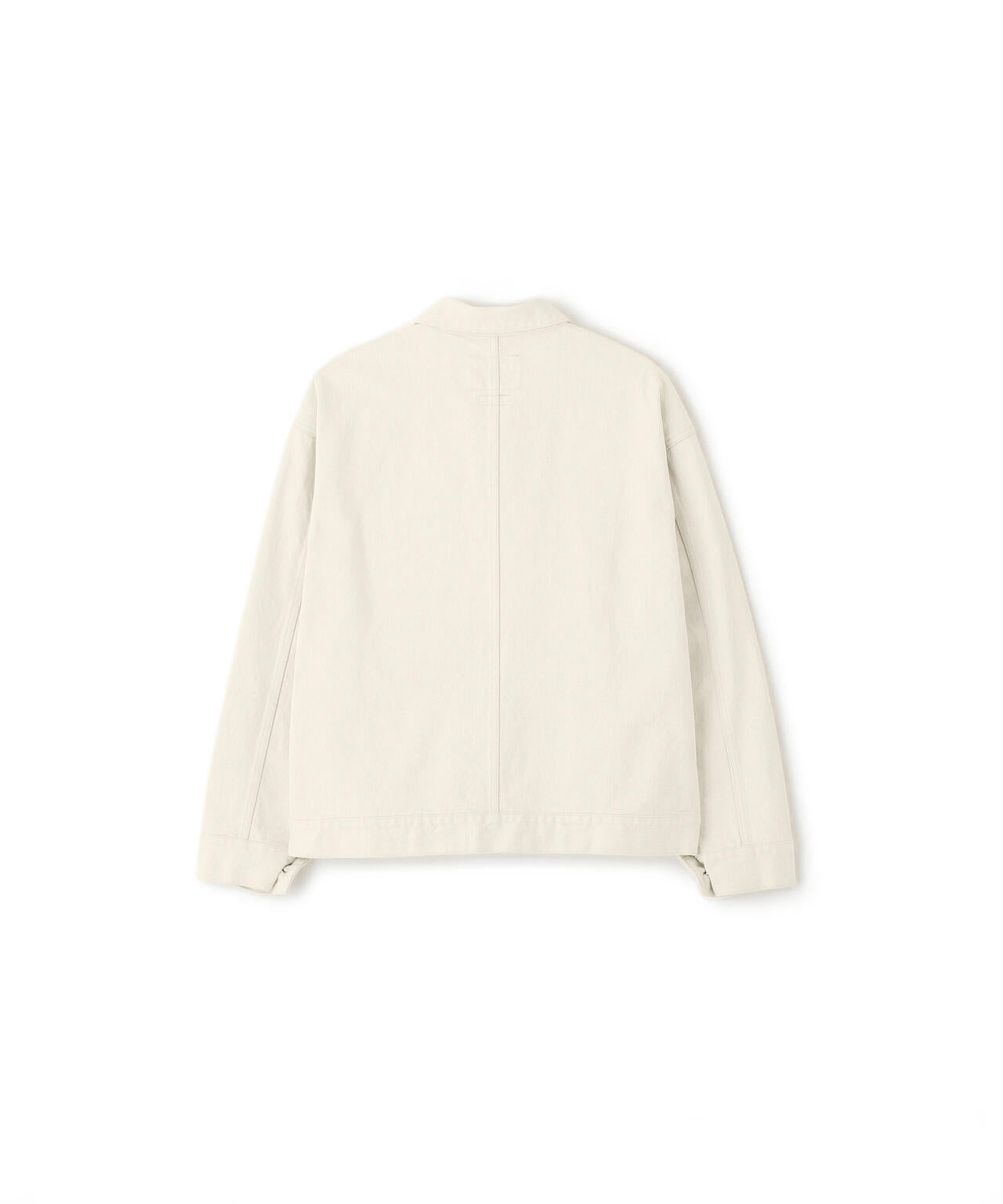 【MHL.】リネン×コットン生地ウエストコード付き短丈ブルゾン　ホワイト MHL.（エムエイチエル）の「WORKWEAR COTTON LINEN（ブルゾン）」 - WEAR