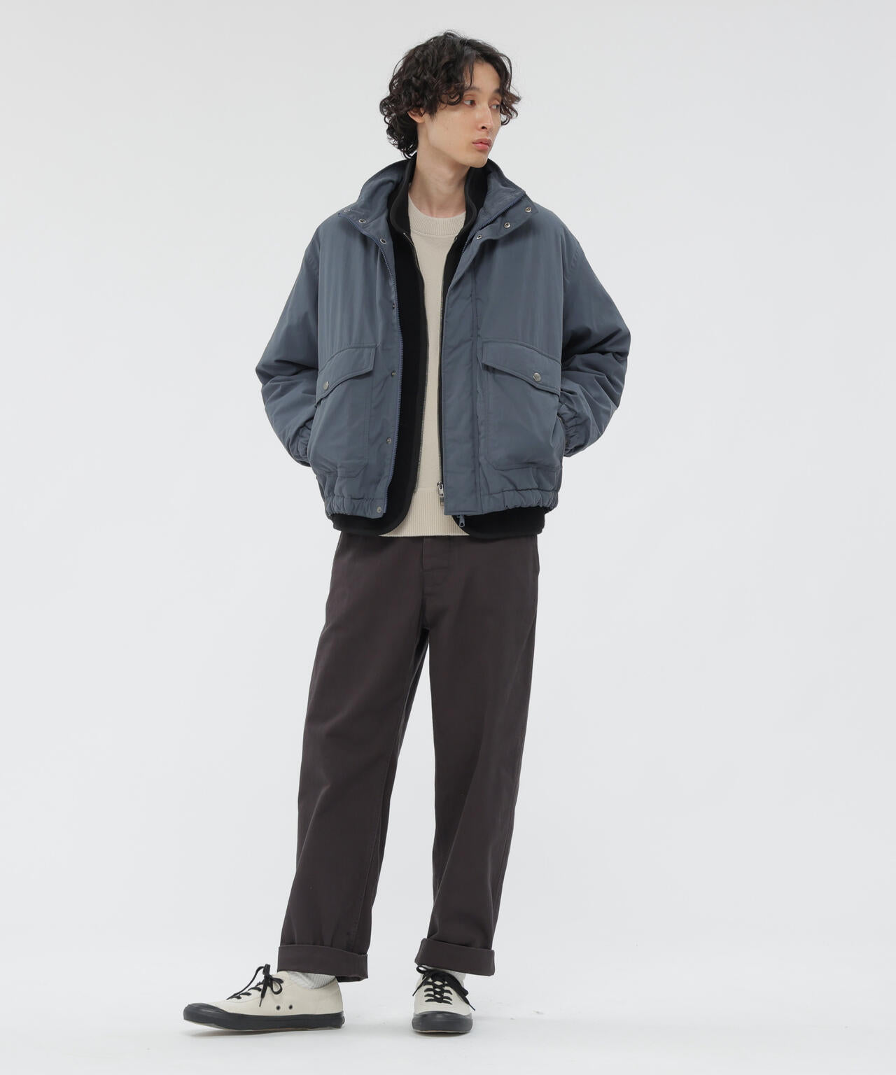 LIGHTWEIGHT COTTON NYLON CANVAS BLOUSON