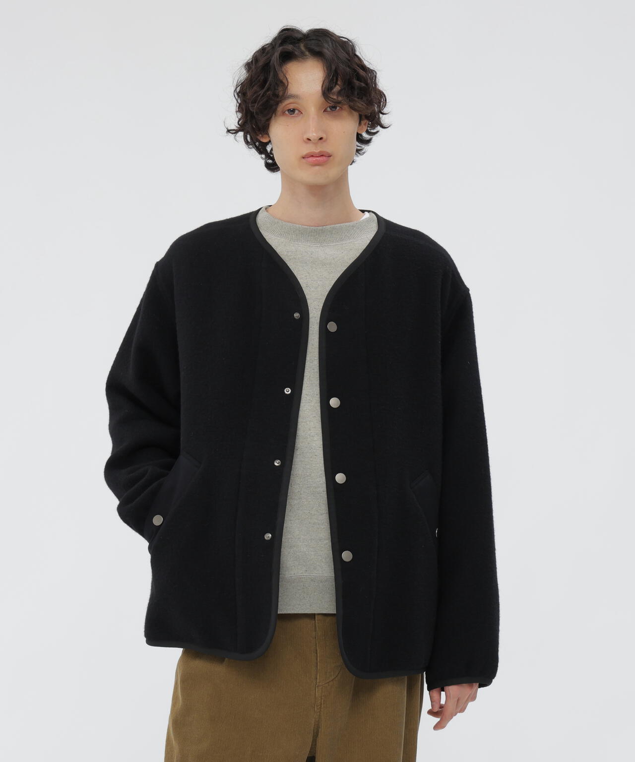 SOFT WOOL FLEECE BLOUSON