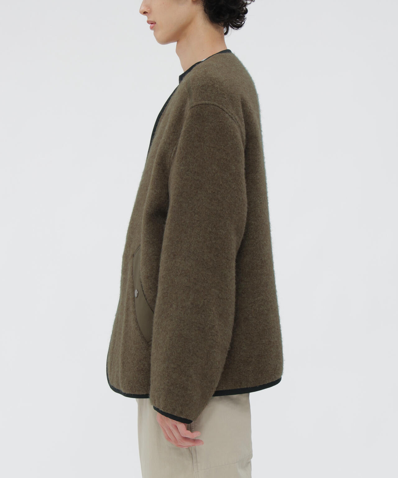 SOFT WOOL FLEECE BLOUSON